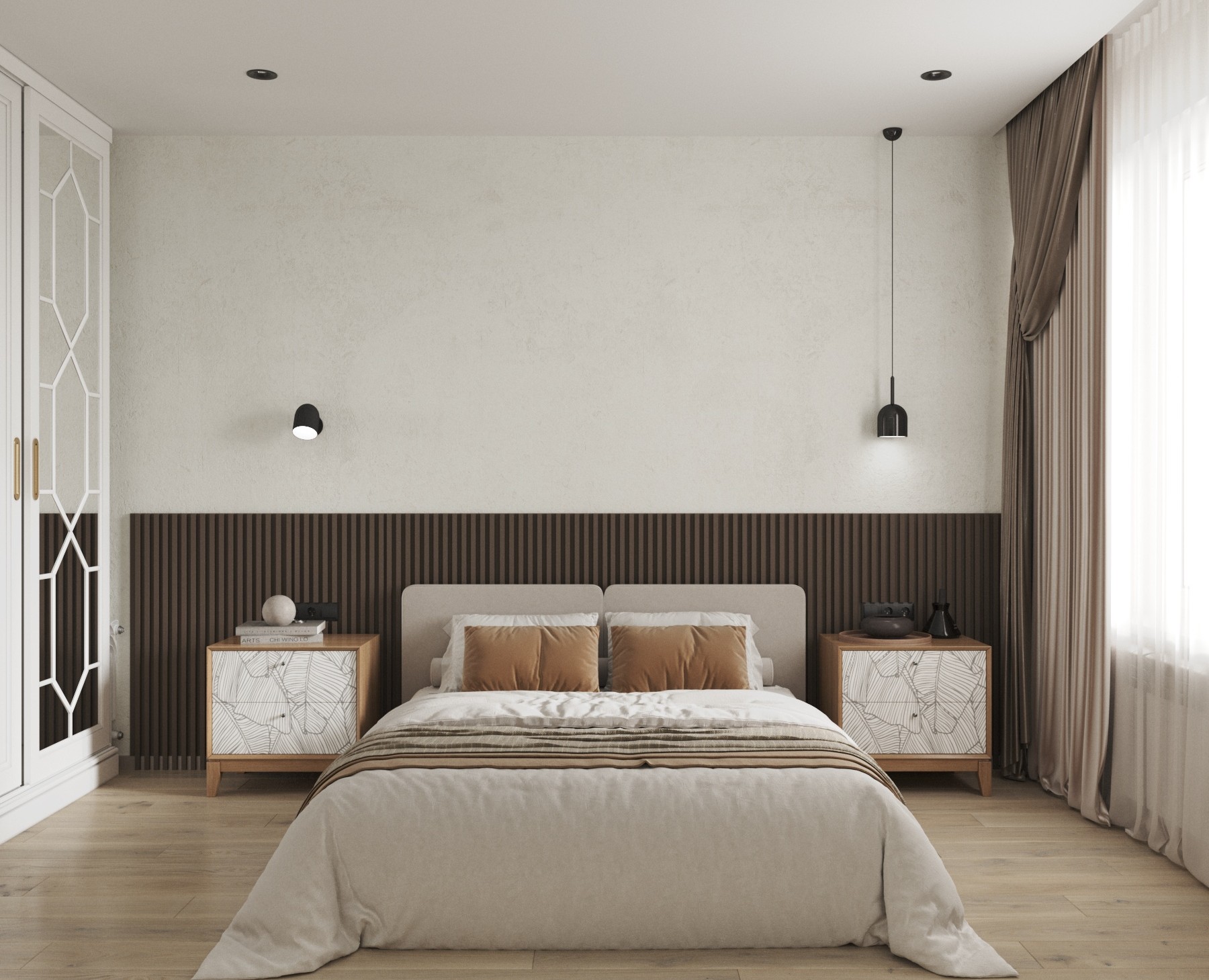 Интерьер квартиры в песочных оттенках на Dprofile