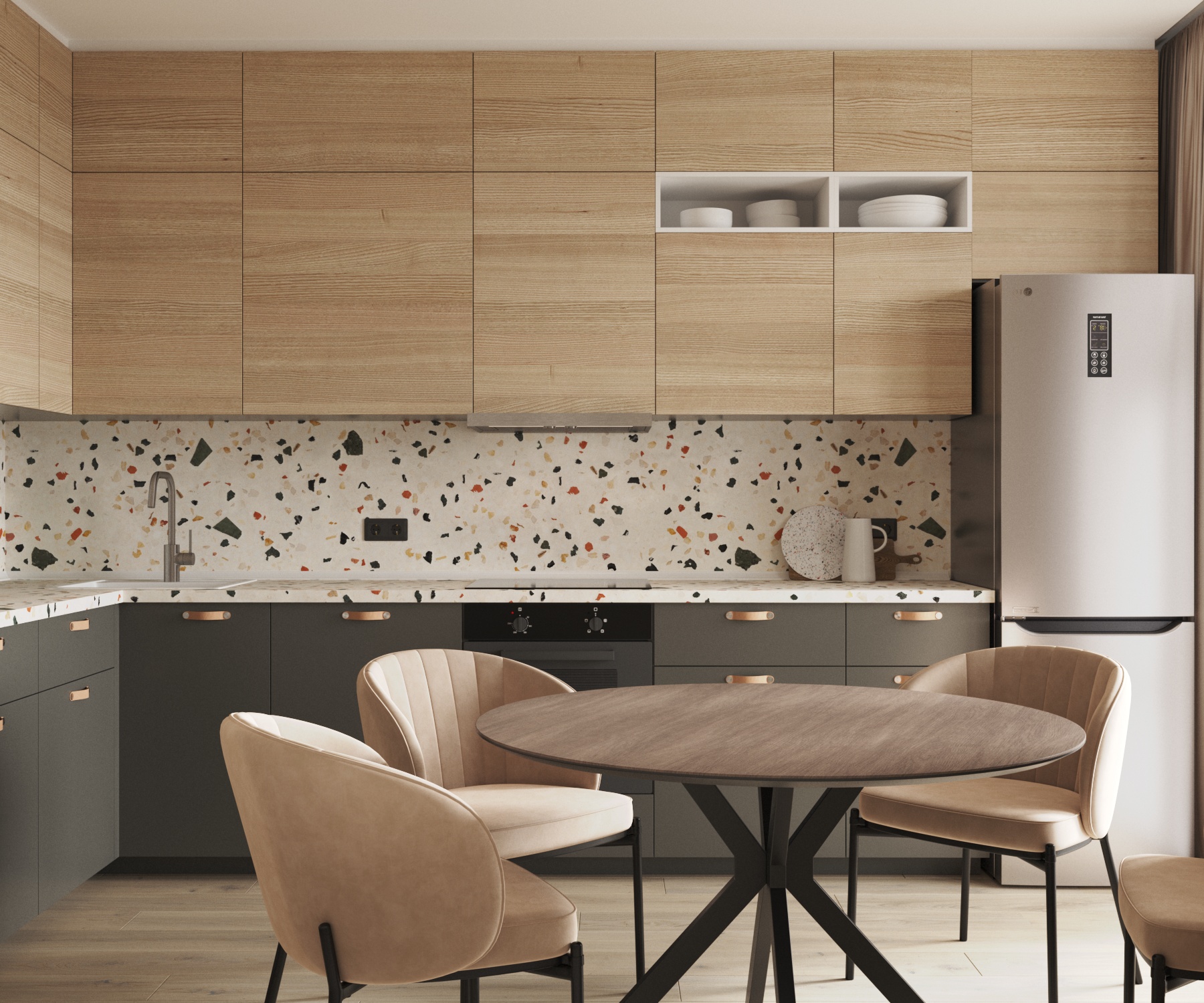 Интерьер квартиры в песочных оттенках — Изображение №6 — 3D на Dprofile