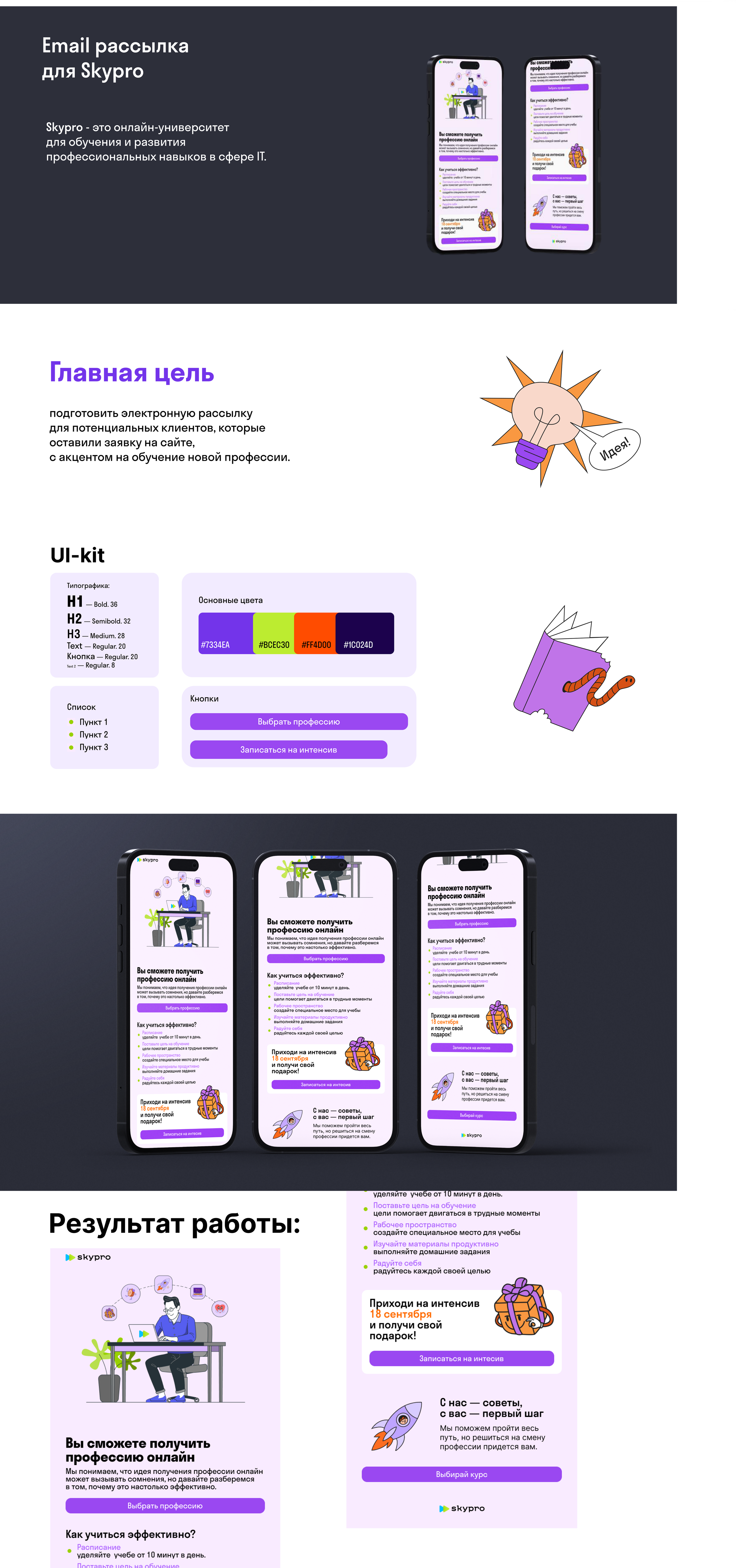 Email рассылка для SkyPro — Изображение №2 — Брендинг, Маркетинг на Dprofile