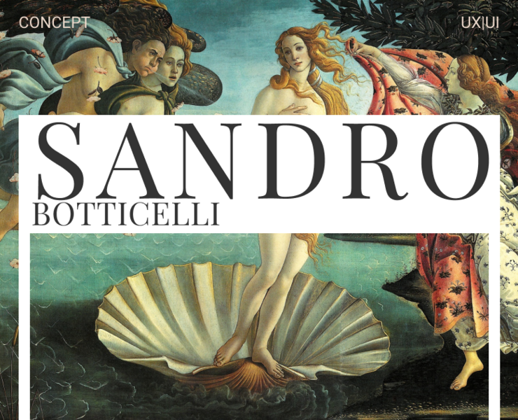 Sandro Botticelli  Website Redesign — Интерфейсы на Dprofile