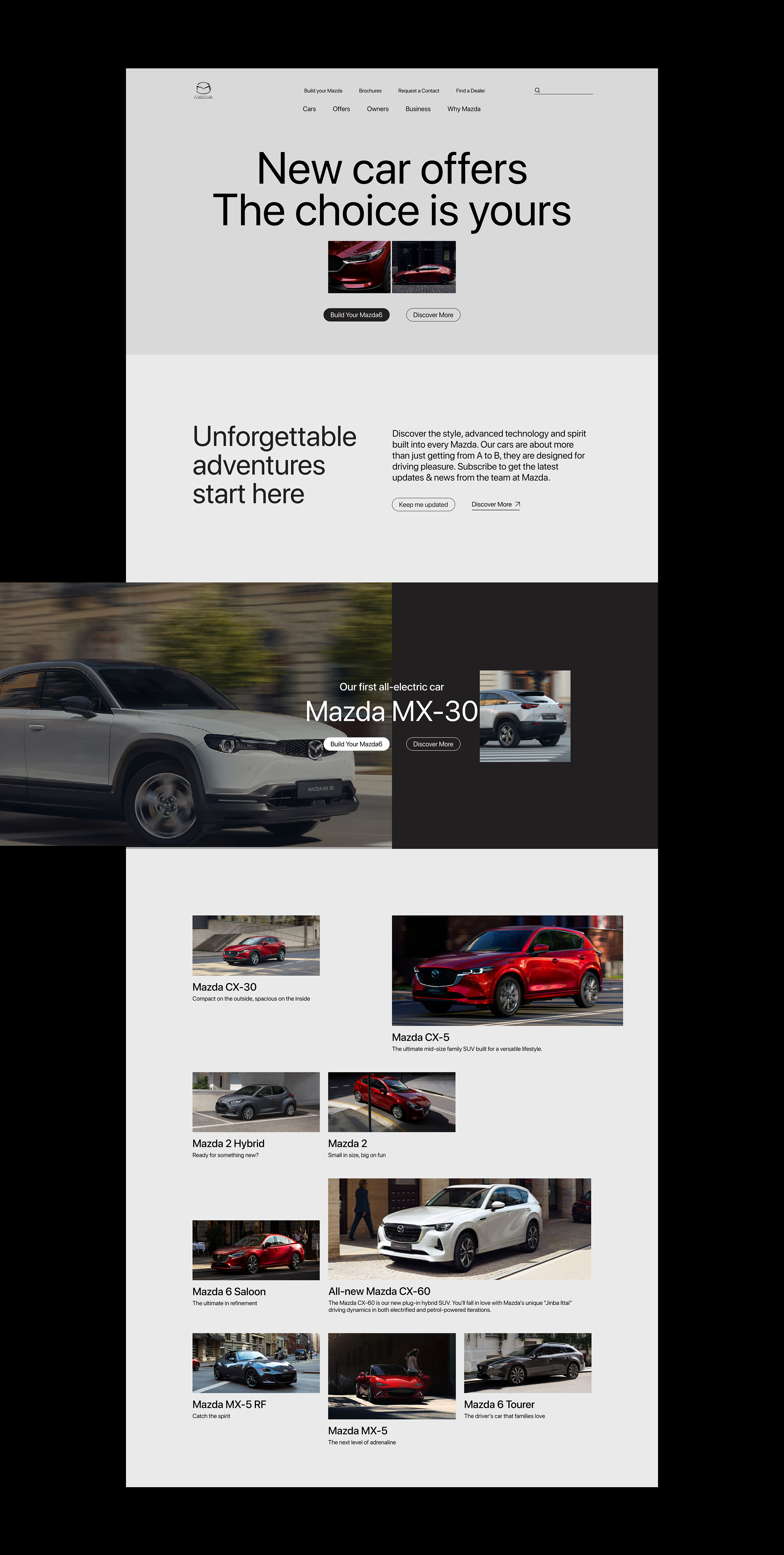 MAZDA UK | Corporate website — Изображение №3 — Интерфейсы, Брендинг, Графика на Dprofile