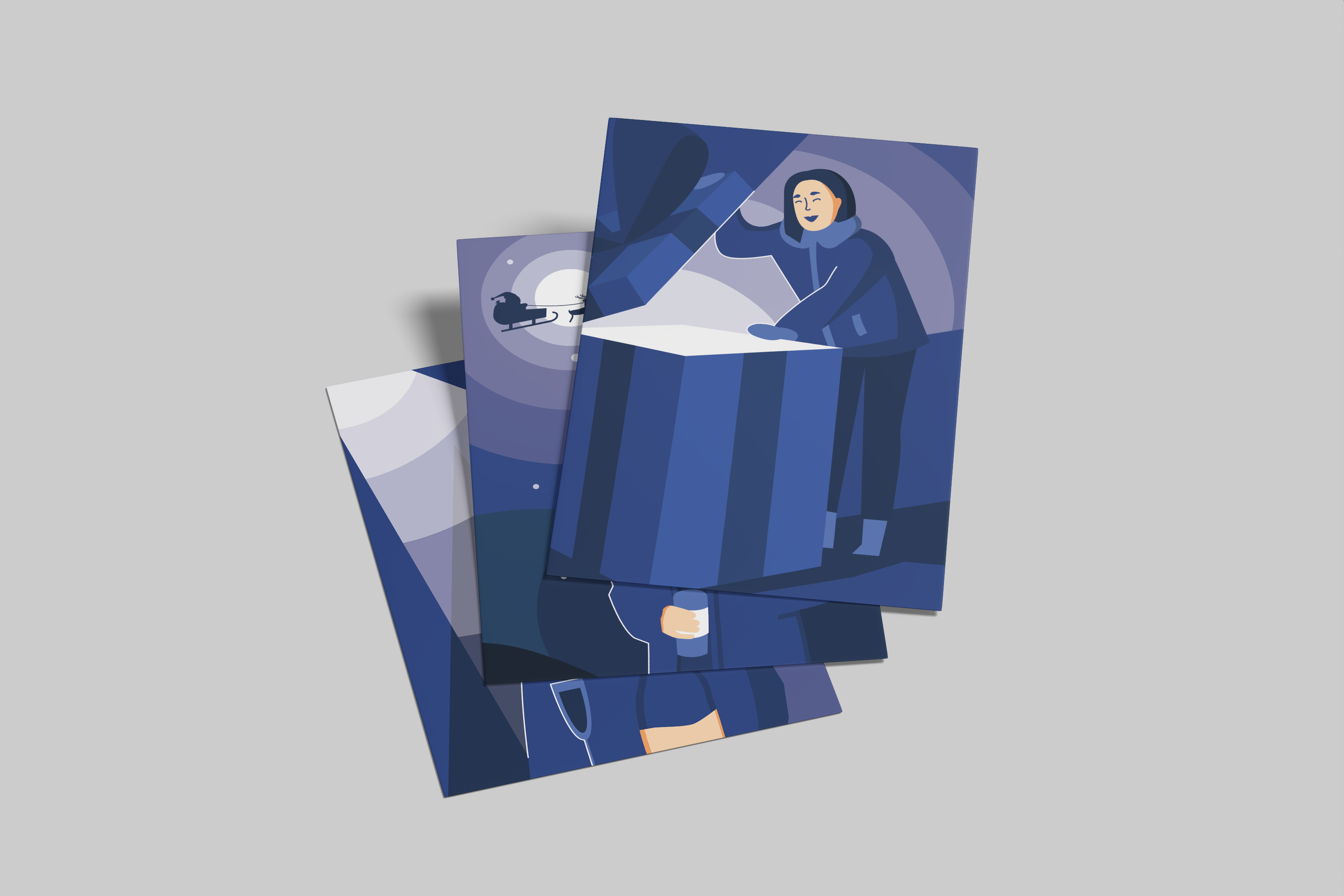 Новогодние открытки — Изображение №6 — Иллюстрация, Графика на Dprofile