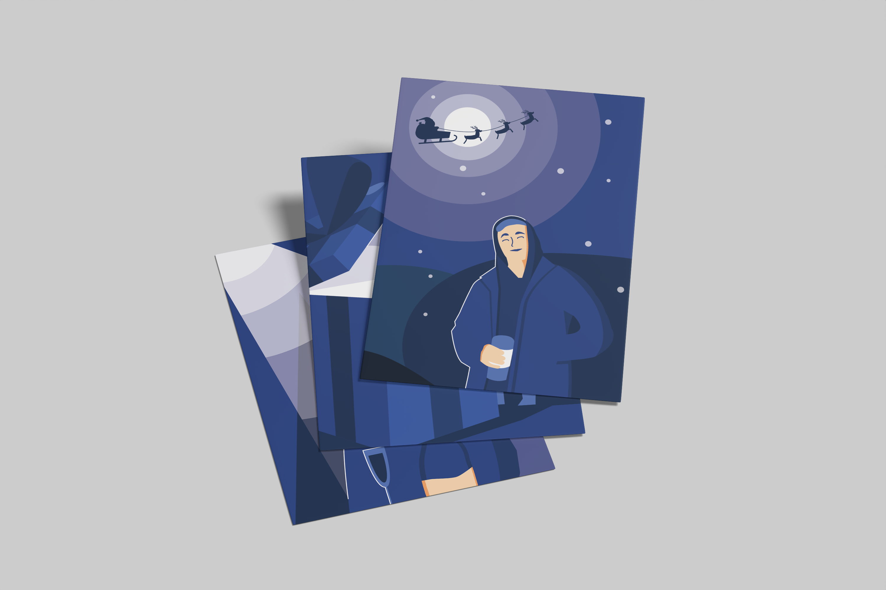 Новогодние открытки — Изображение №9 — Иллюстрация, Графика на Dprofile