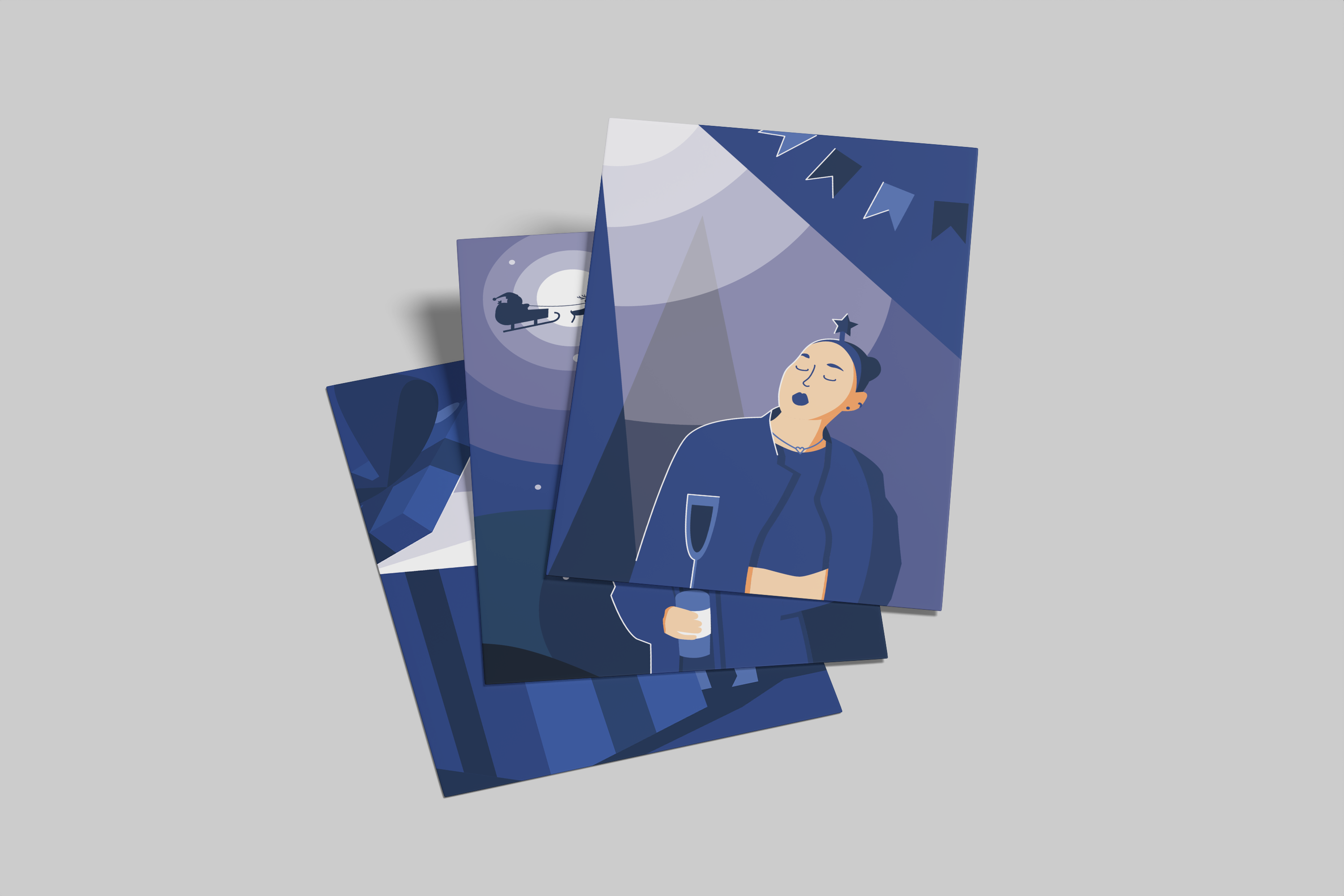 Новогодние открытки — Изображение №3 — Иллюстрация, Графика на Dprofile