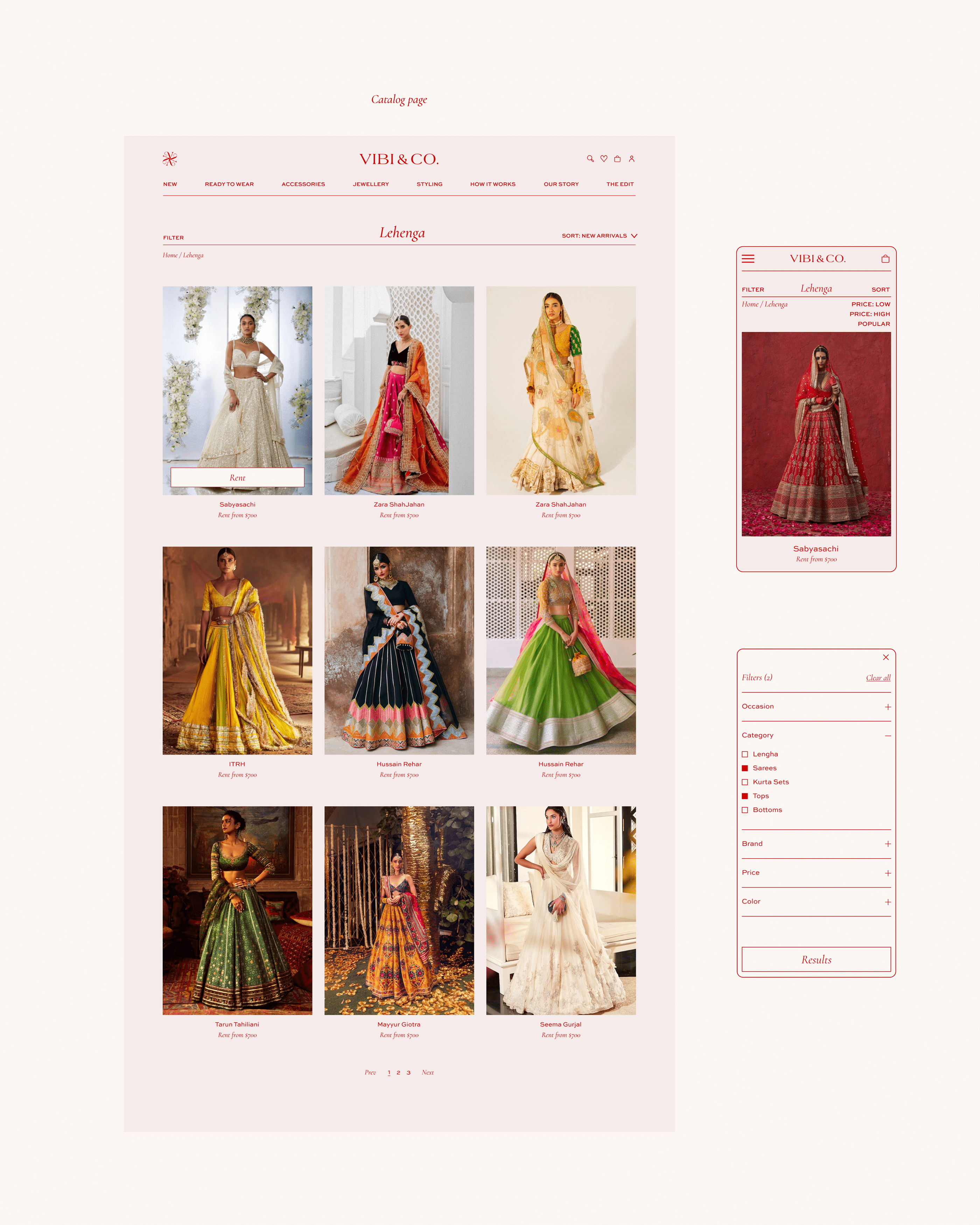 Vibi&Co | e-commerce website and branding — Изображение №7 — Интерфейсы, Брендинг на Dprofile