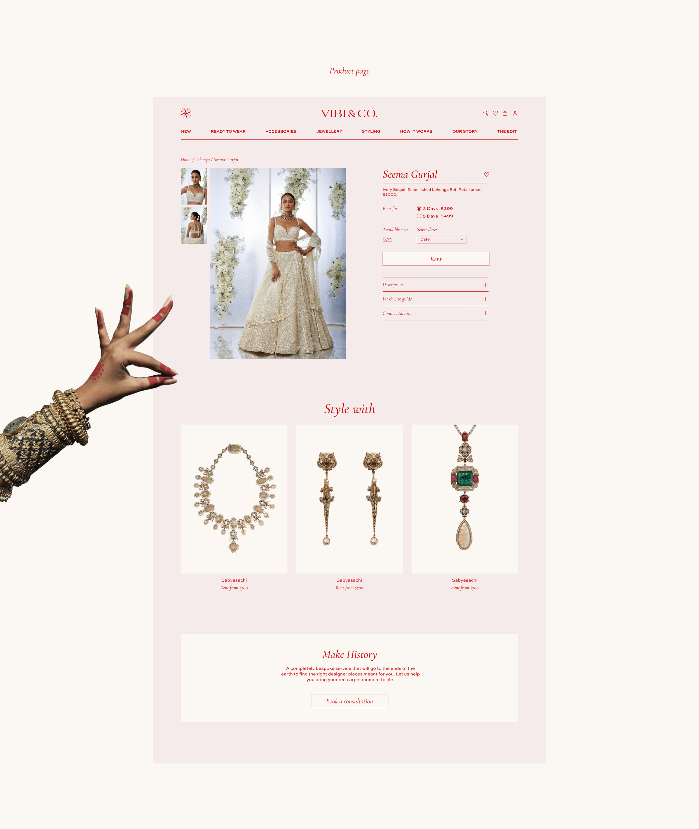 Vibi&Co | e-commerce website and branding — Изображение №9 — Интерфейсы, Брендинг на Dprofile