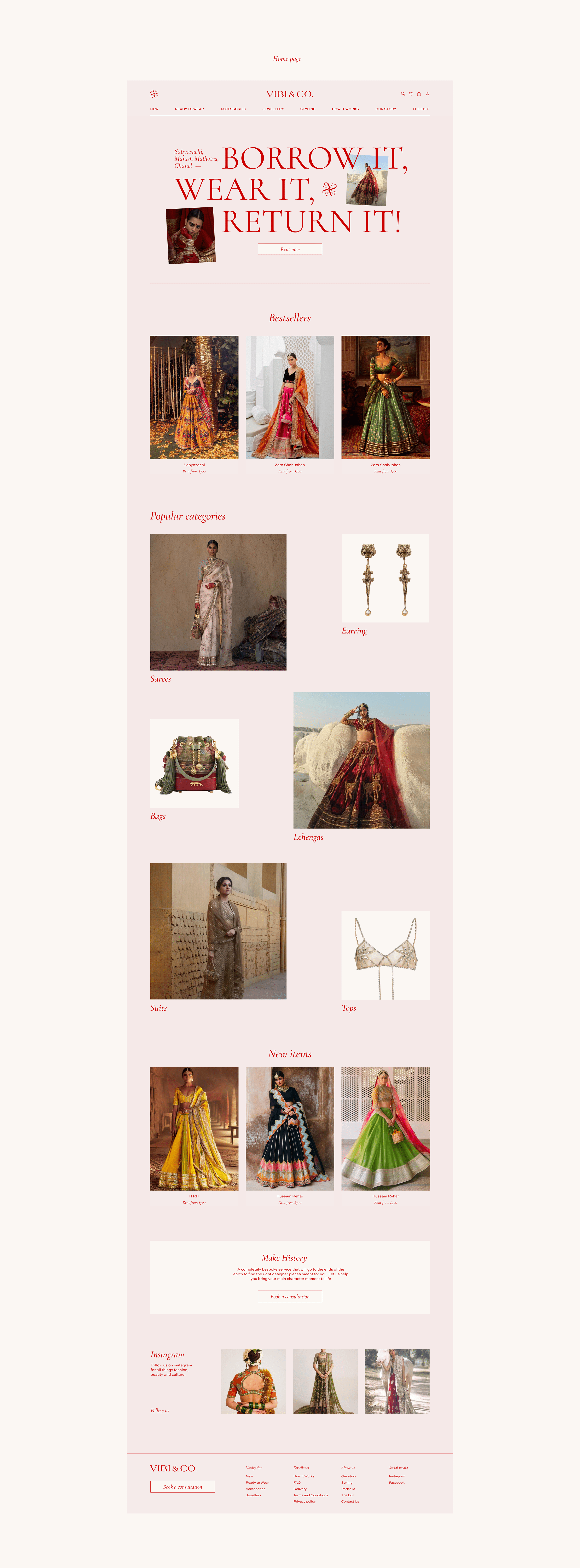 Vibi&Co | e-commerce website and branding — Изображение №5 — Интерфейсы, Брендинг на Dprofile