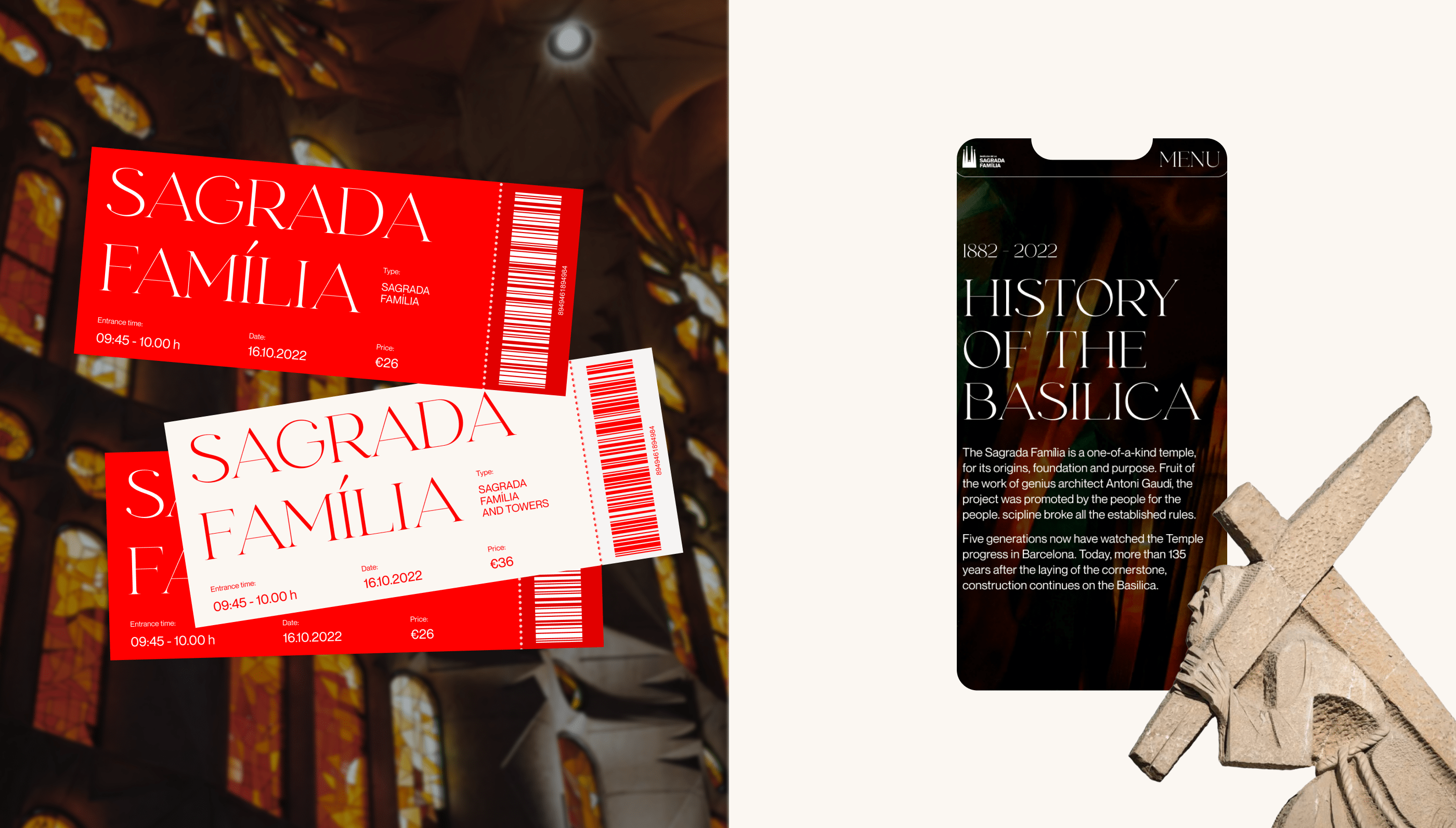 Sagrada Família | Corporate website redesign — Изображение №6 — Интерфейсы на Dprofile