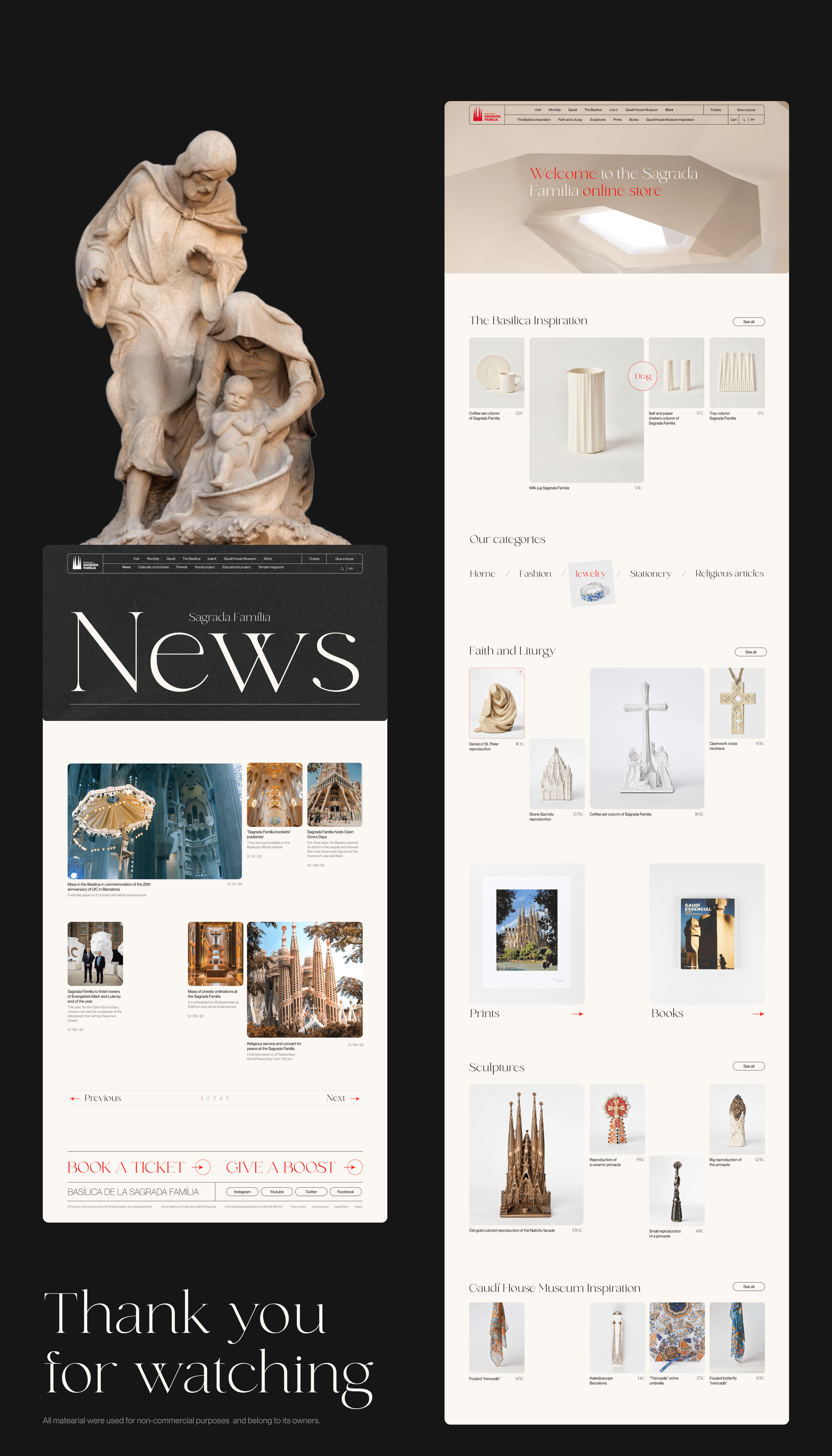 Sagrada Família | Corporate website redesign — Изображение №12 — Интерфейсы на Dprofile
