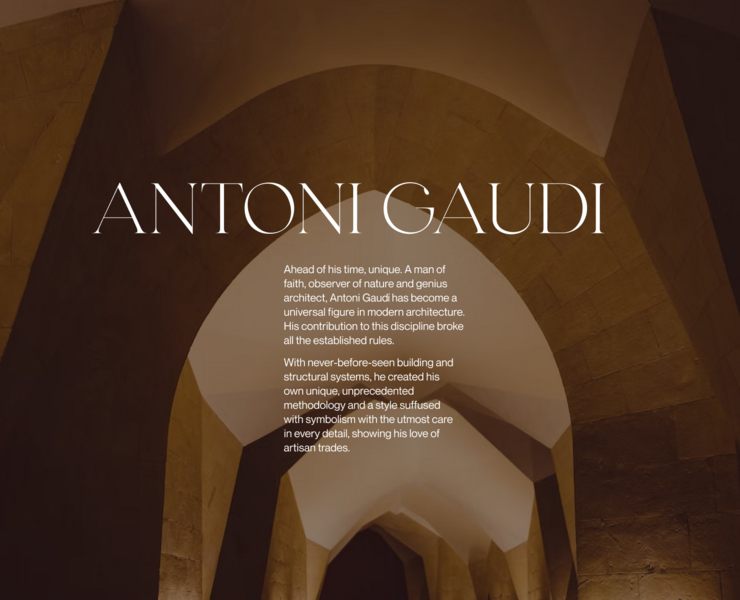 Sagrada Família | Corporate website redesign на Dprofile