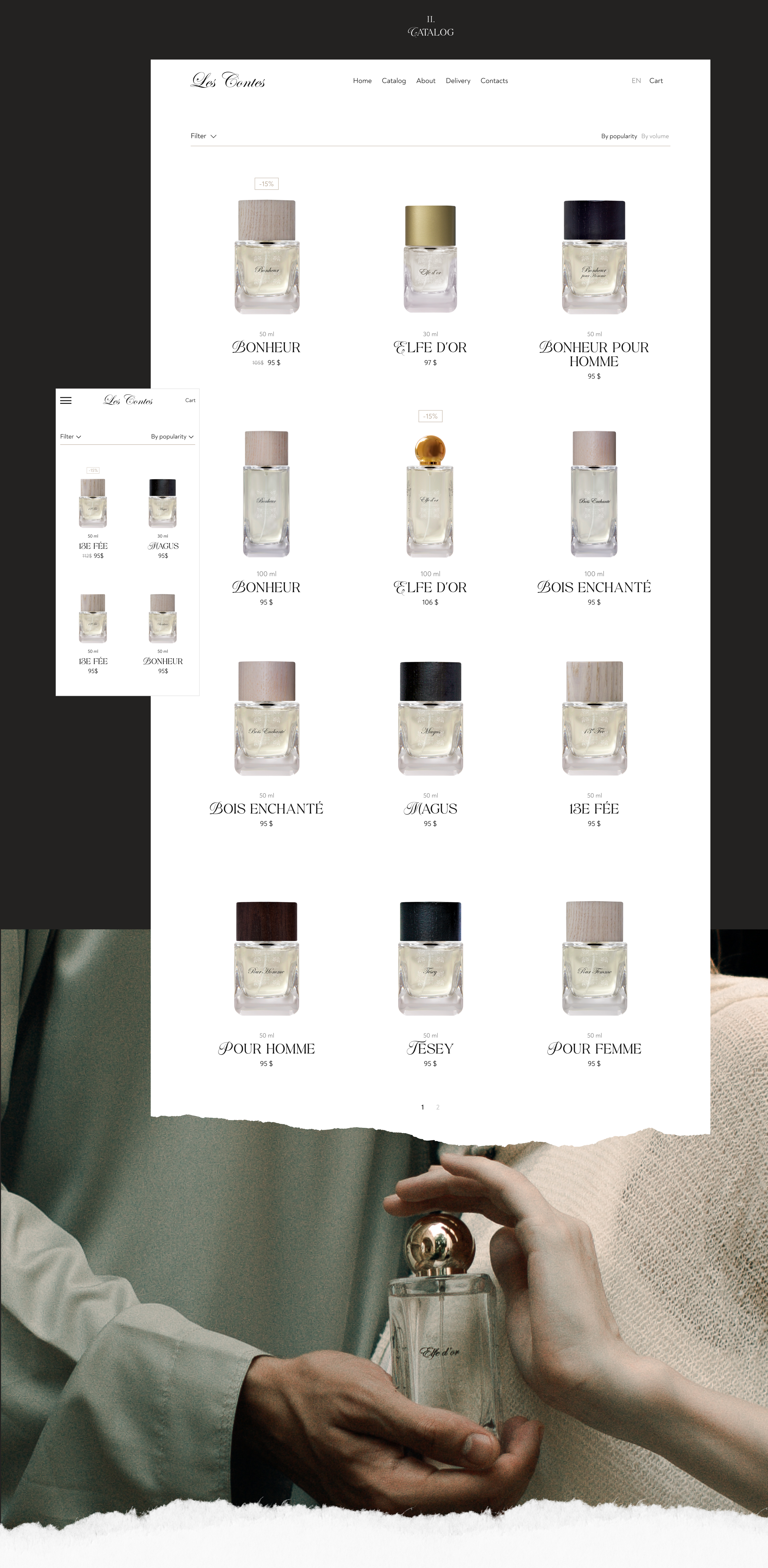 Les Contes | E-commerce website — Изображение №5 — Интерфейсы на Dprofile
