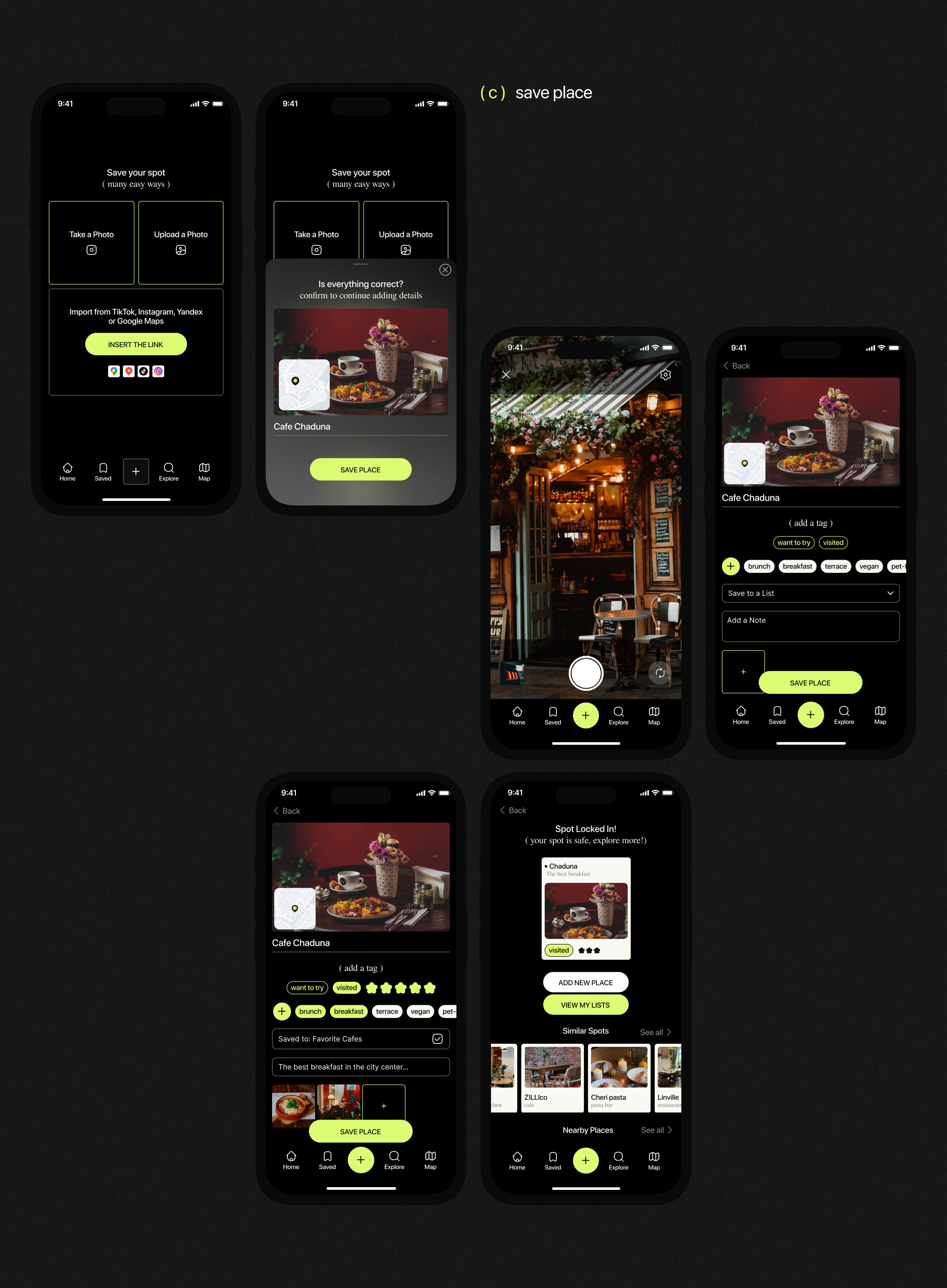 SpotStash | UX/UI Design | Mobile app — Изображение №8 — Интерфейсы на Dprofile