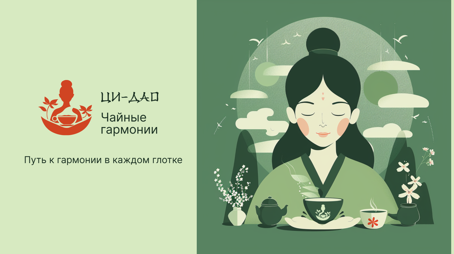 Логотип и фирменный стиль для чайного дома ЦИ-ДАО — Изображение №1 — Брендинг, Иллюстрация на Dprofile