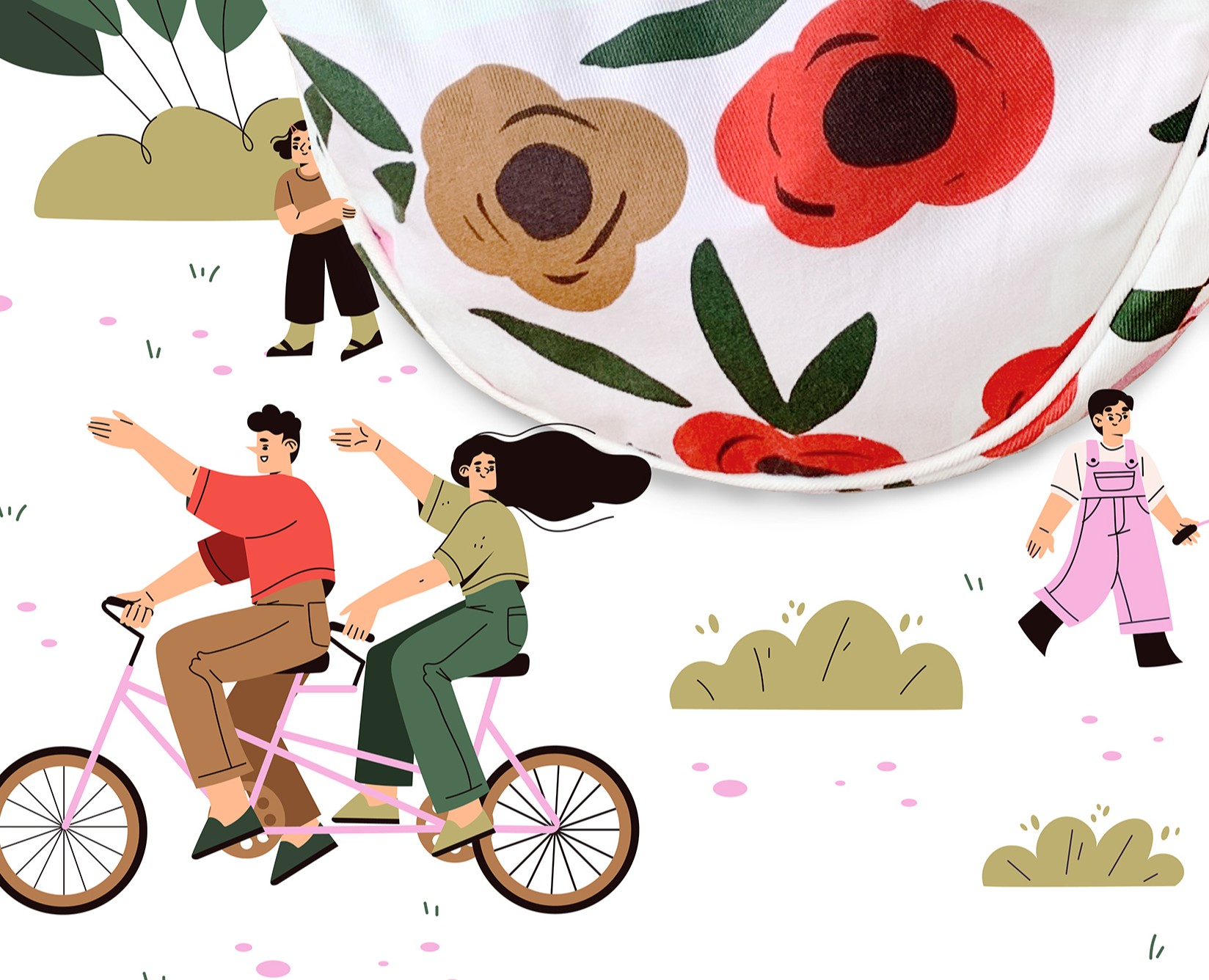 illustrations for marimekko crossbody bag — Иллюстрация, Маркетинг на Dprofile