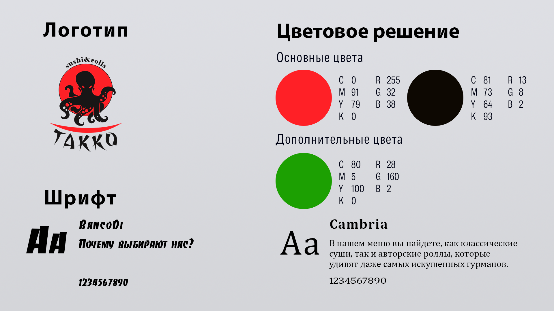 Фирменный стиль для роллов и пиццы "Такко"" — Изображение №3 — Брендинг на Dprofile