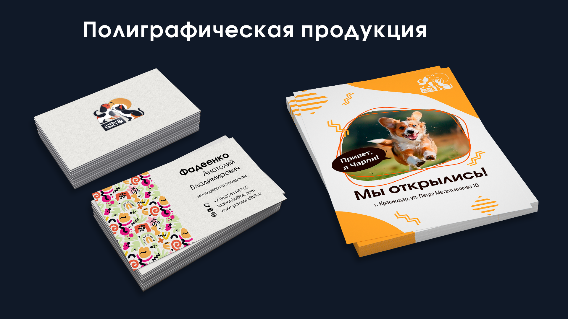 фирменный стиль зоомагазин "Лапы и Хвост" — Изображение №7 — Брендинг на Dprofile