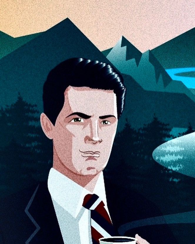 Twin Peaks Vector commercial for coffeeshop — Изображение №3 — Иллюстрация на Dprofile