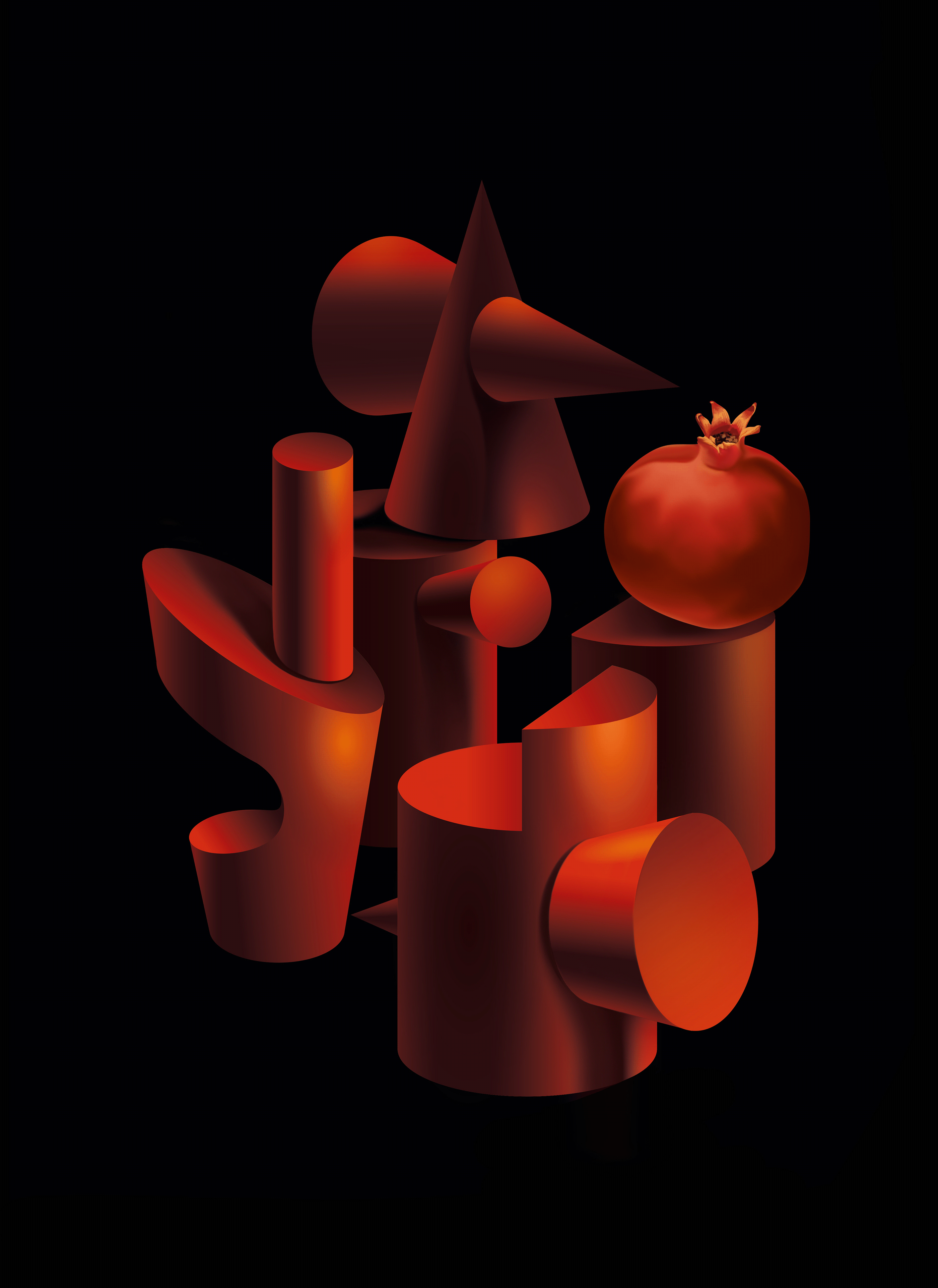 "My Bonfire" Traditional + Digital + NFT art project — Изображение №5 — Иллюстрация на Dprofile