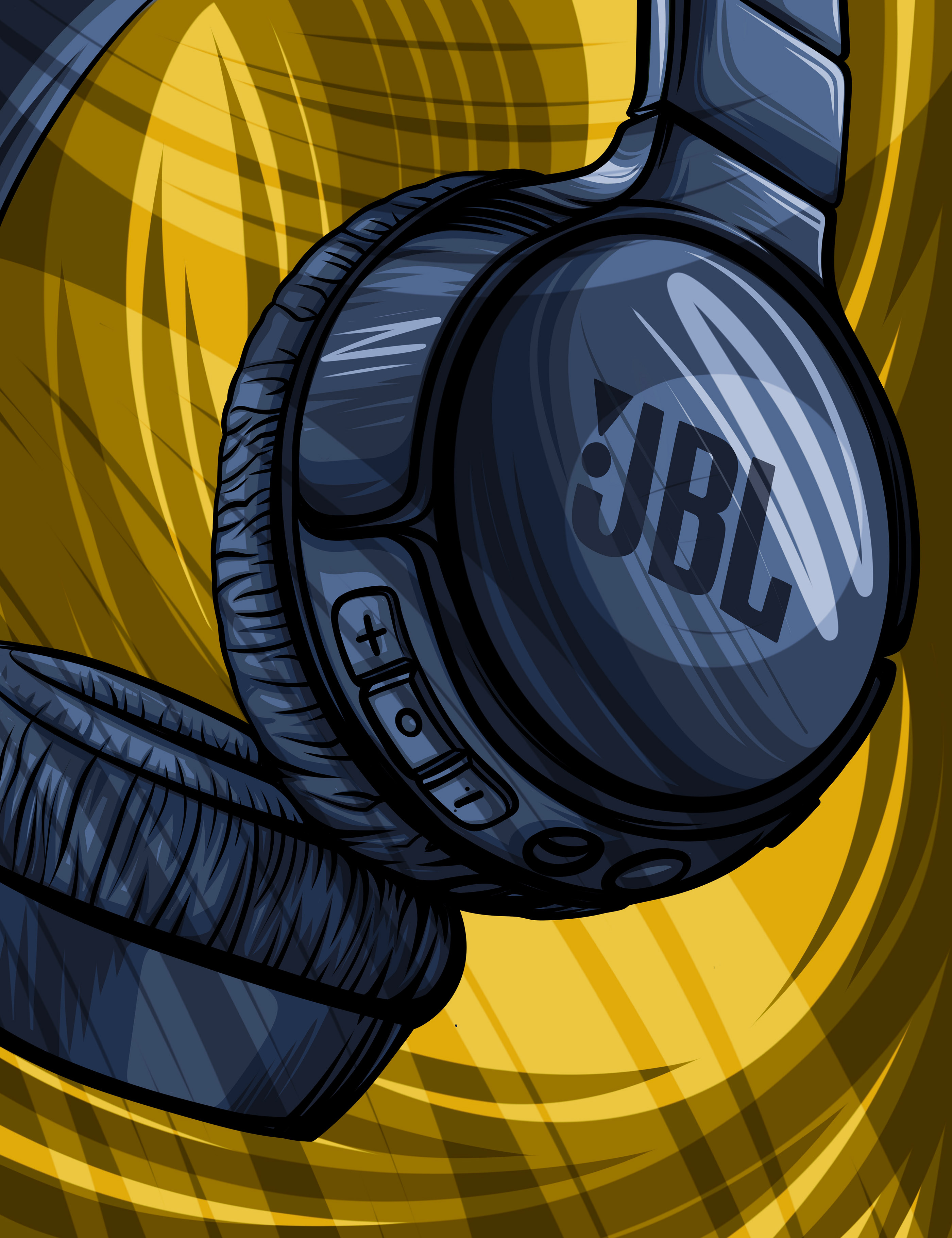 JBL Headphones Illustration — Изображение №4 — Брендинг, Иллюстрация на Dprofile