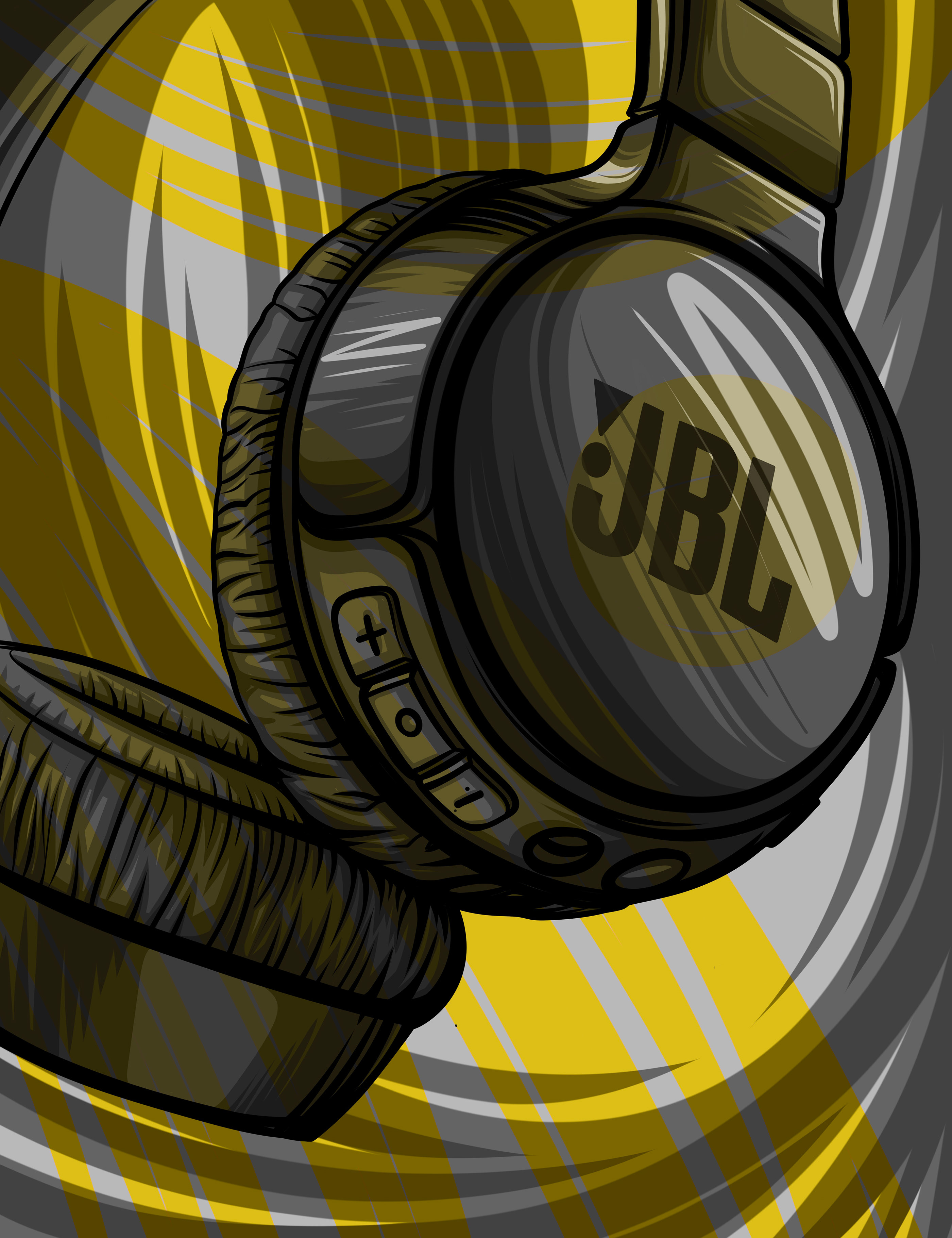 JBL Headphones Illustration — Изображение №2 — Брендинг, Иллюстрация на Dprofile