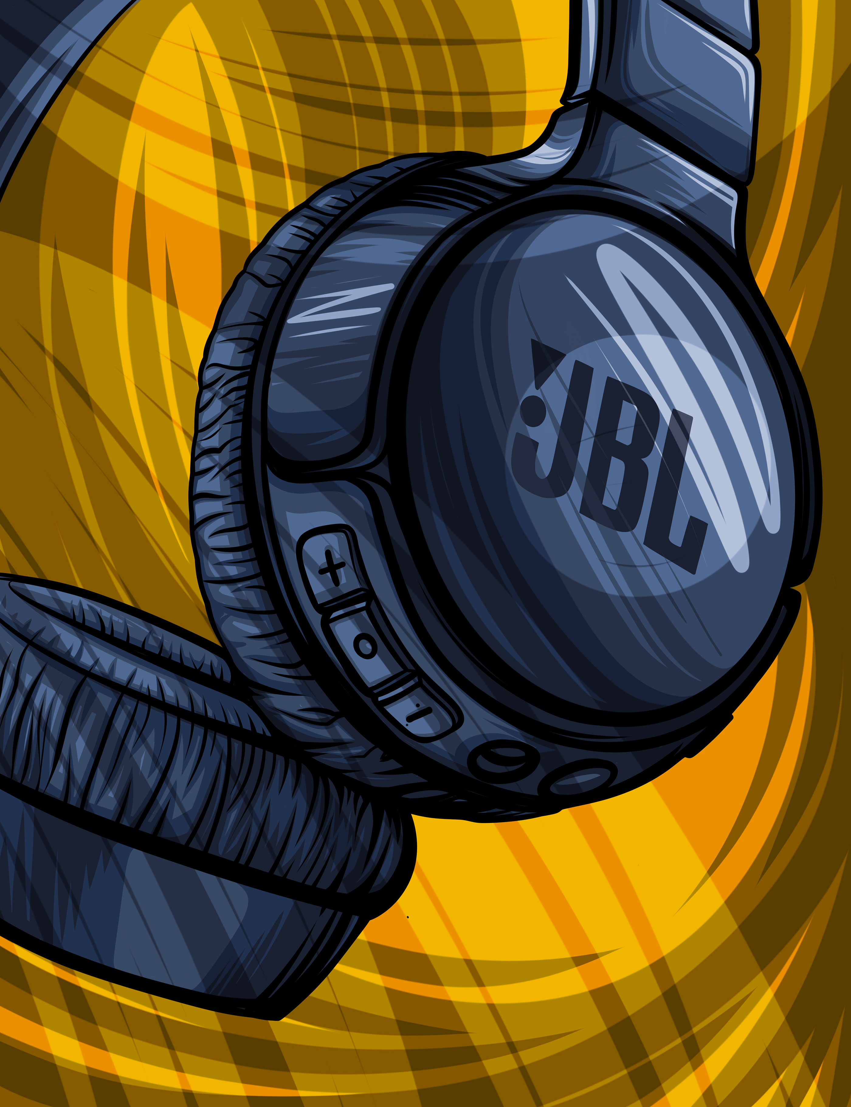 JBL Headphones Illustration — Изображение №5 — Брендинг, Иллюстрация на Dprofile
