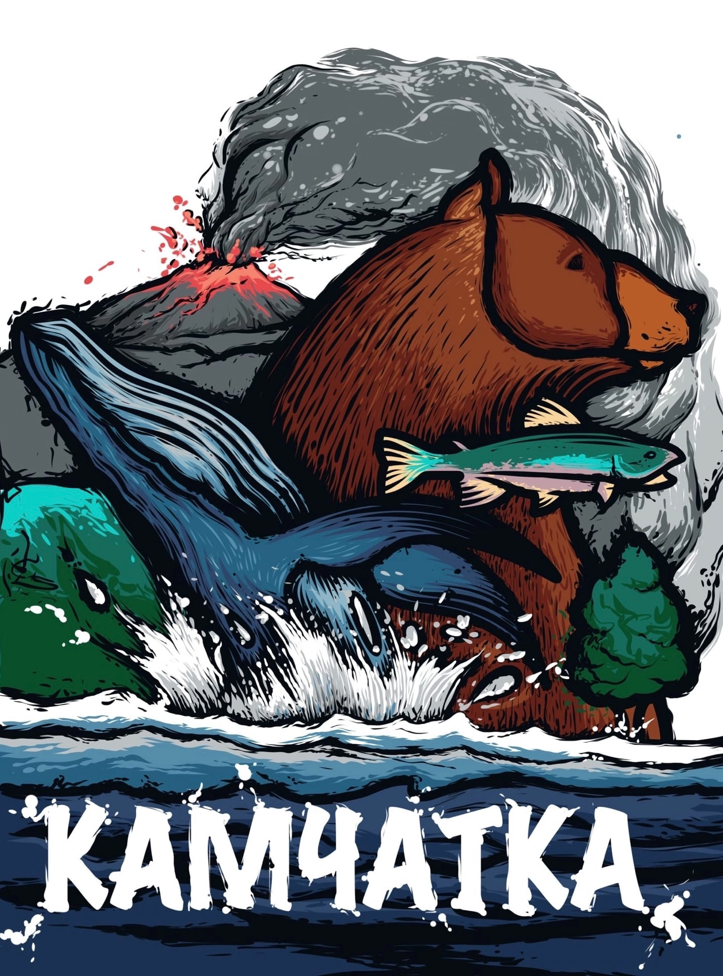 Kamchatka branding identity — Изображение №1 — Брендинг, Иллюстрация на Dprofile