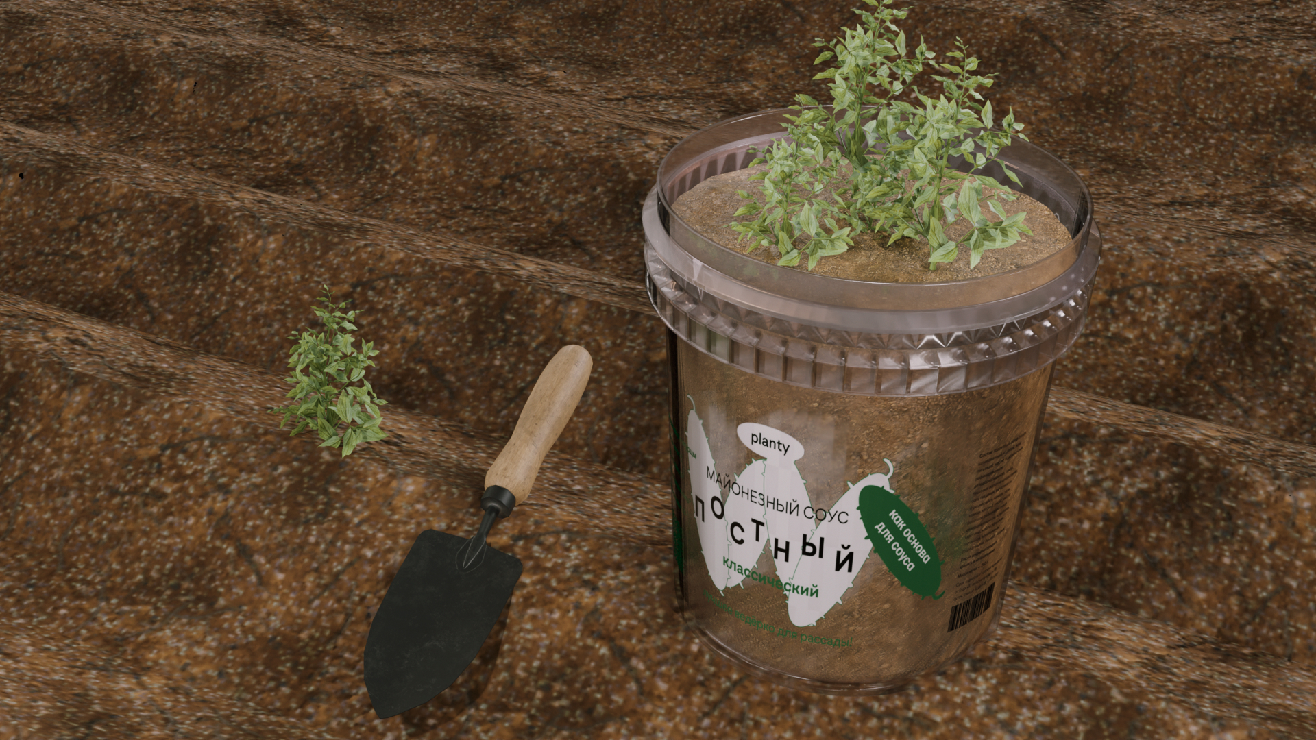 Упаковка постного майонеза Planty — Изображение №8 — Брендинг, 3D на Dprofile