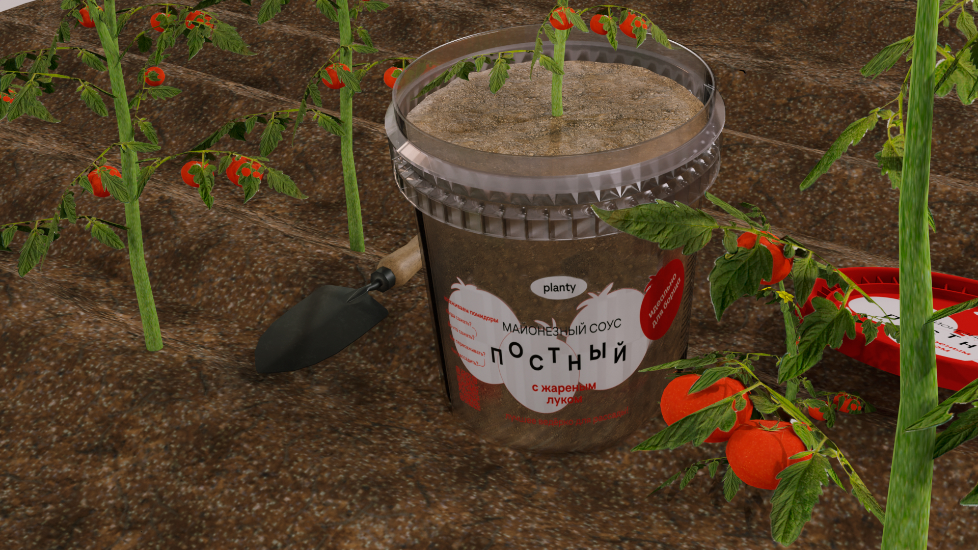 Упаковка постного майонеза Planty — Изображение №10 — Брендинг, 3D на Dprofile