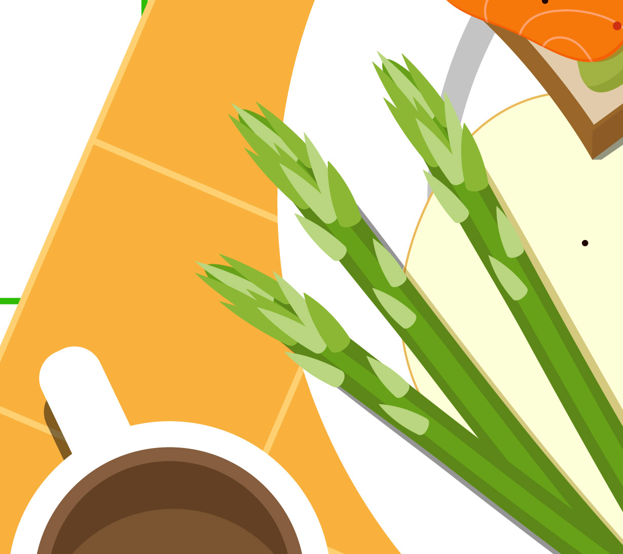 Top-down food illustration — Изображение №9 — Иллюстрация на Dprofile