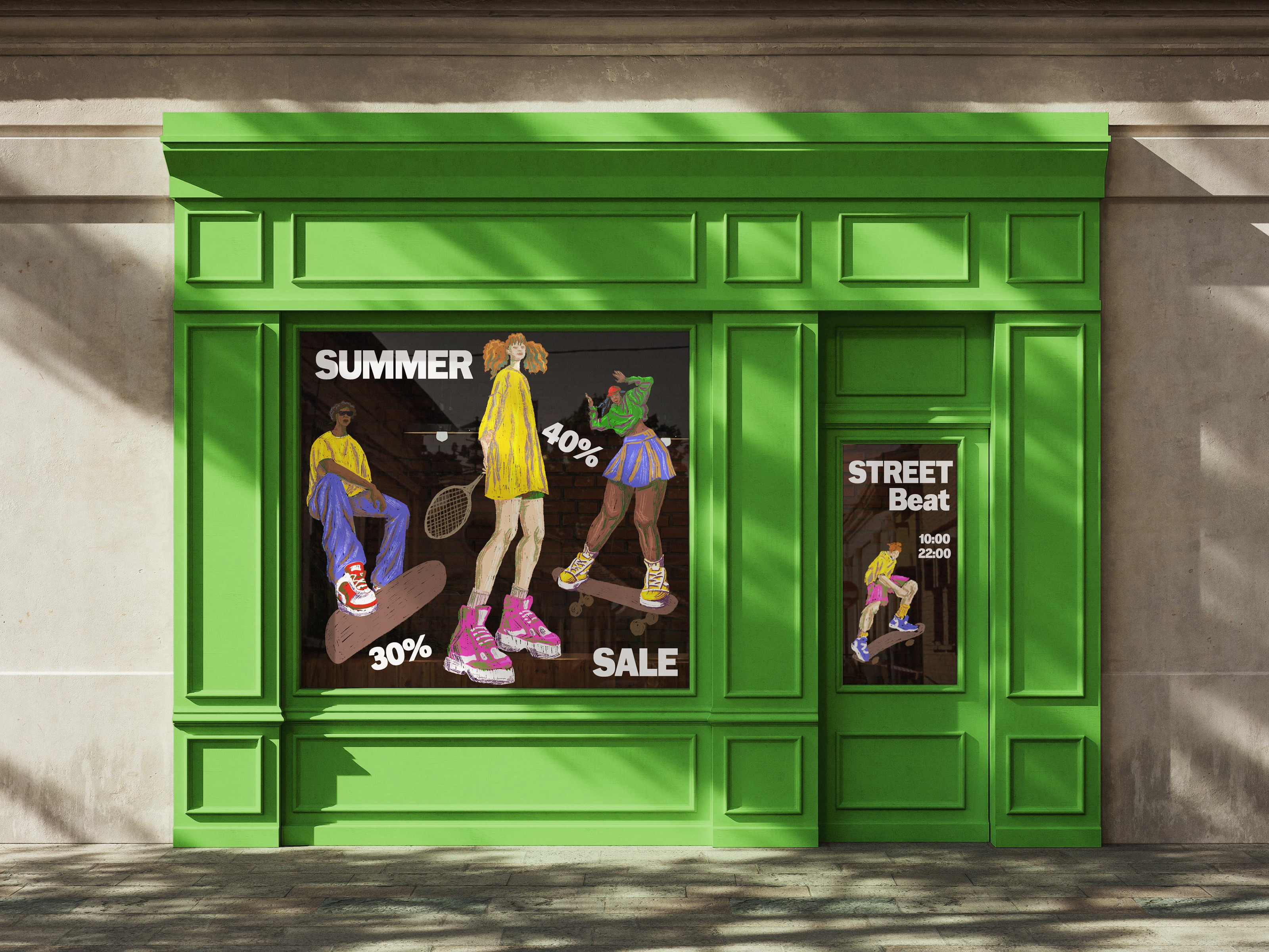 Sun, sea and sneakers: Illustration for "Street Beat" — Изображение №10 — Иллюстрация на Dprofile