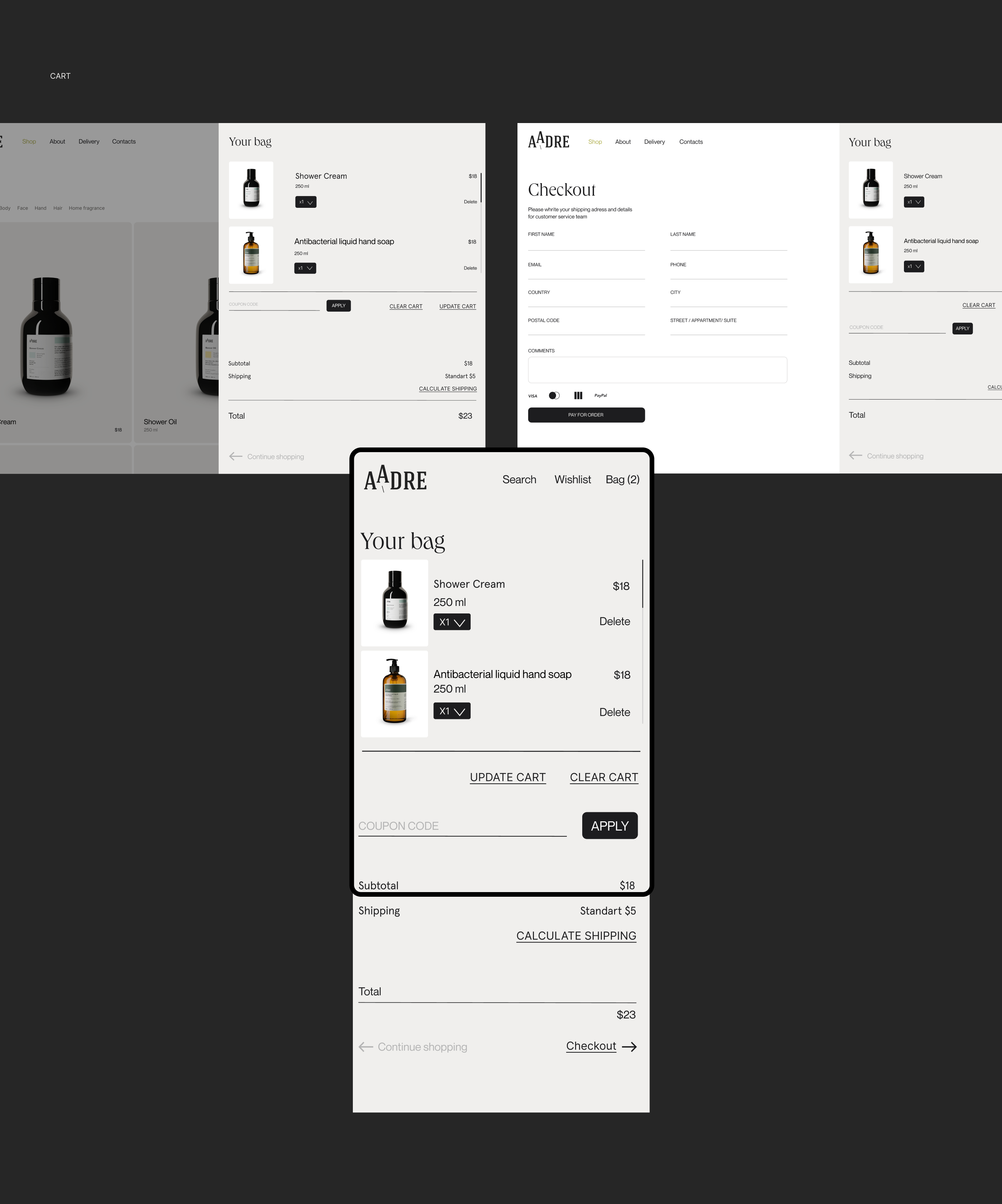 AADRE cosmetics | e-commerce — Изображение №9 — Интерфейсы на Dprofile