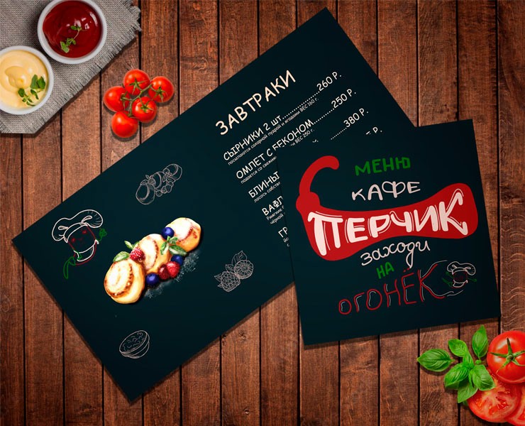 Иллюстрация еды и Леттеринг на Dprofile