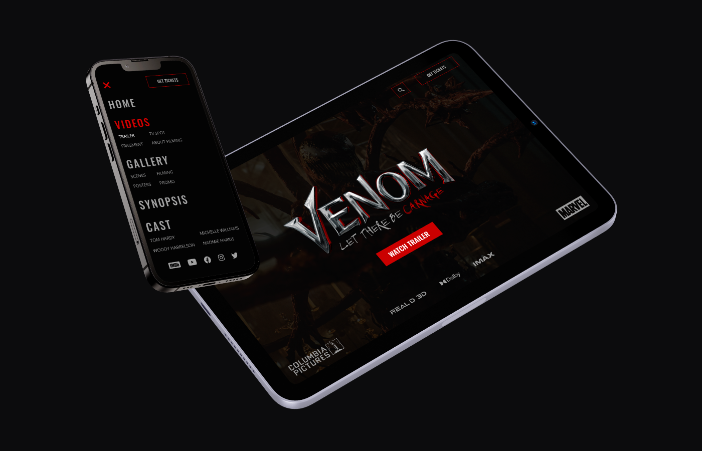 Venom: Let There be Carnage — Изображение №17 — Интерфейсы, Графика на Dprofile