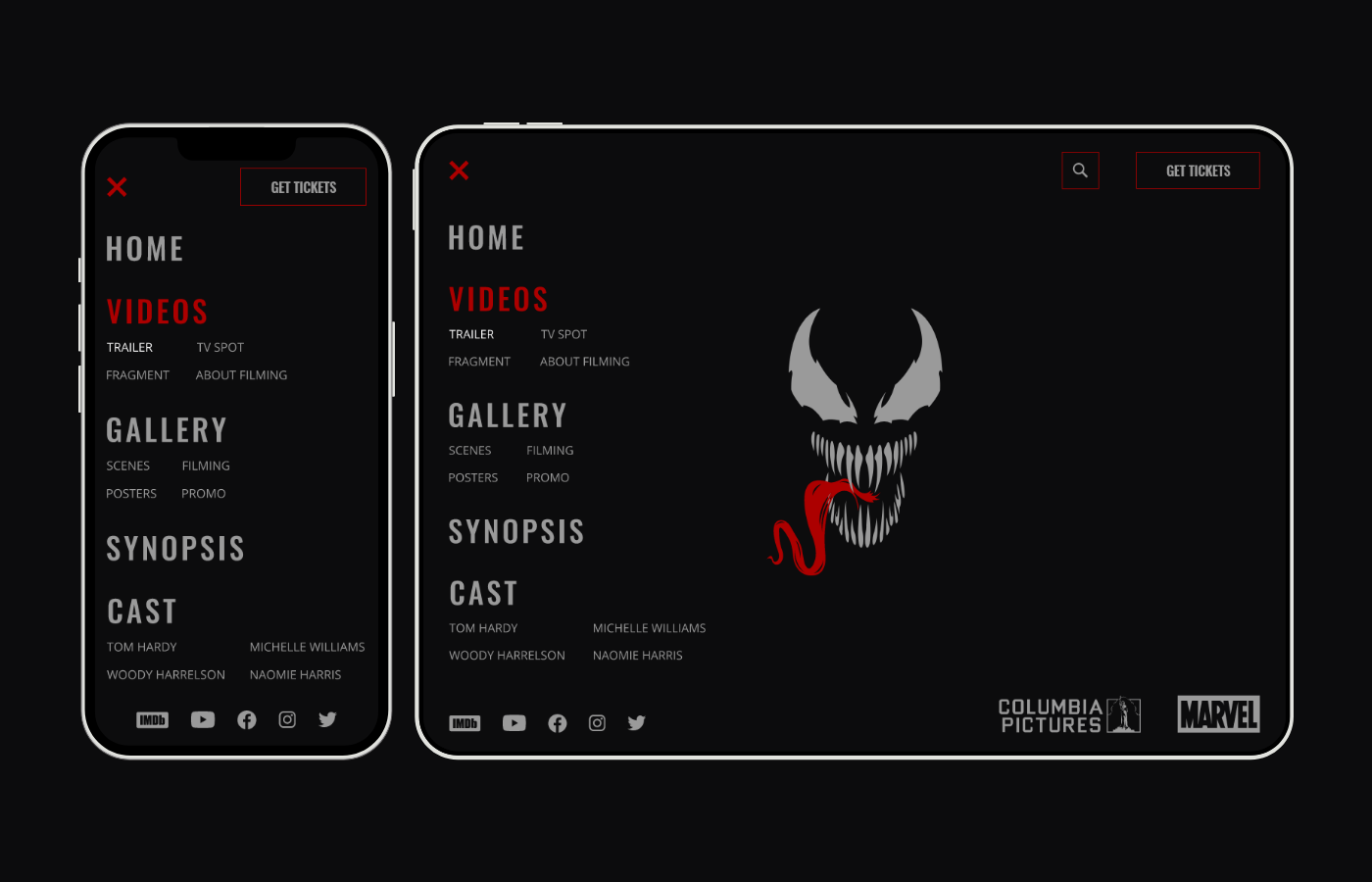 Venom: Let There be Carnage — Изображение №19 — Интерфейсы, Графика на Dprofile