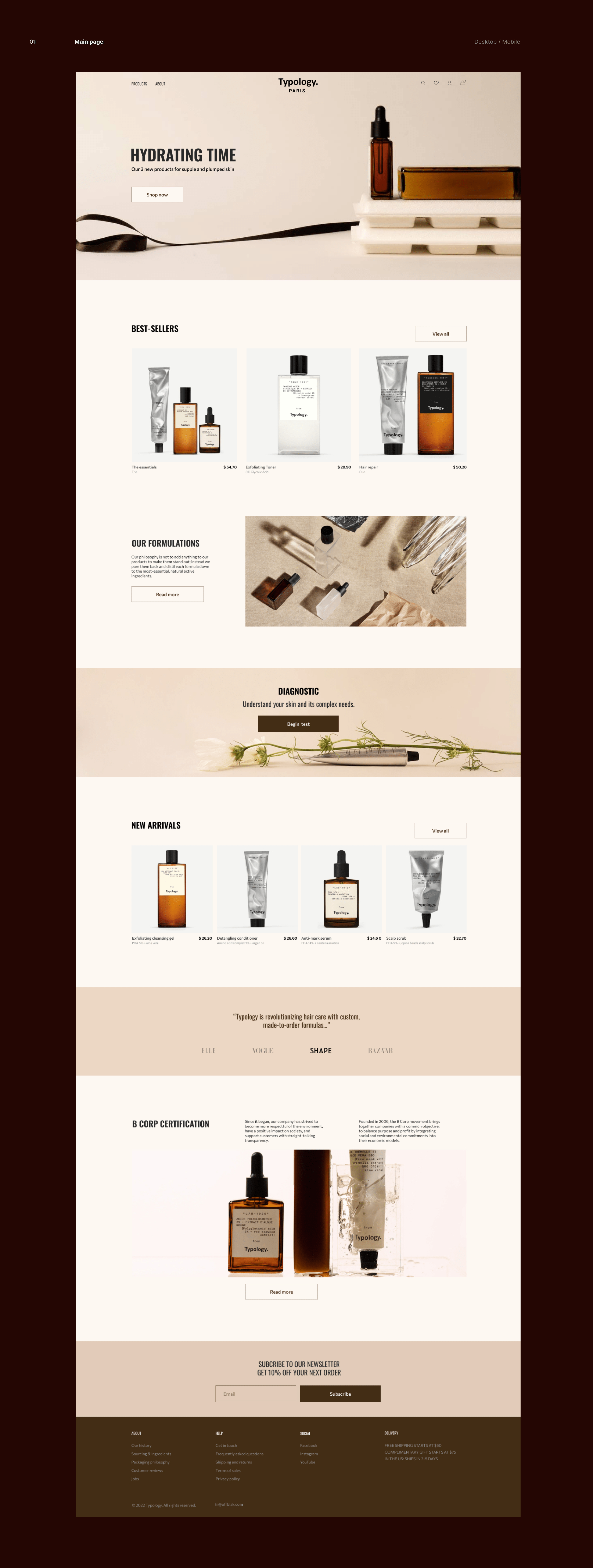 Typology | E-commerce redesign — Изображение №2 — Интерфейсы на Dprofile