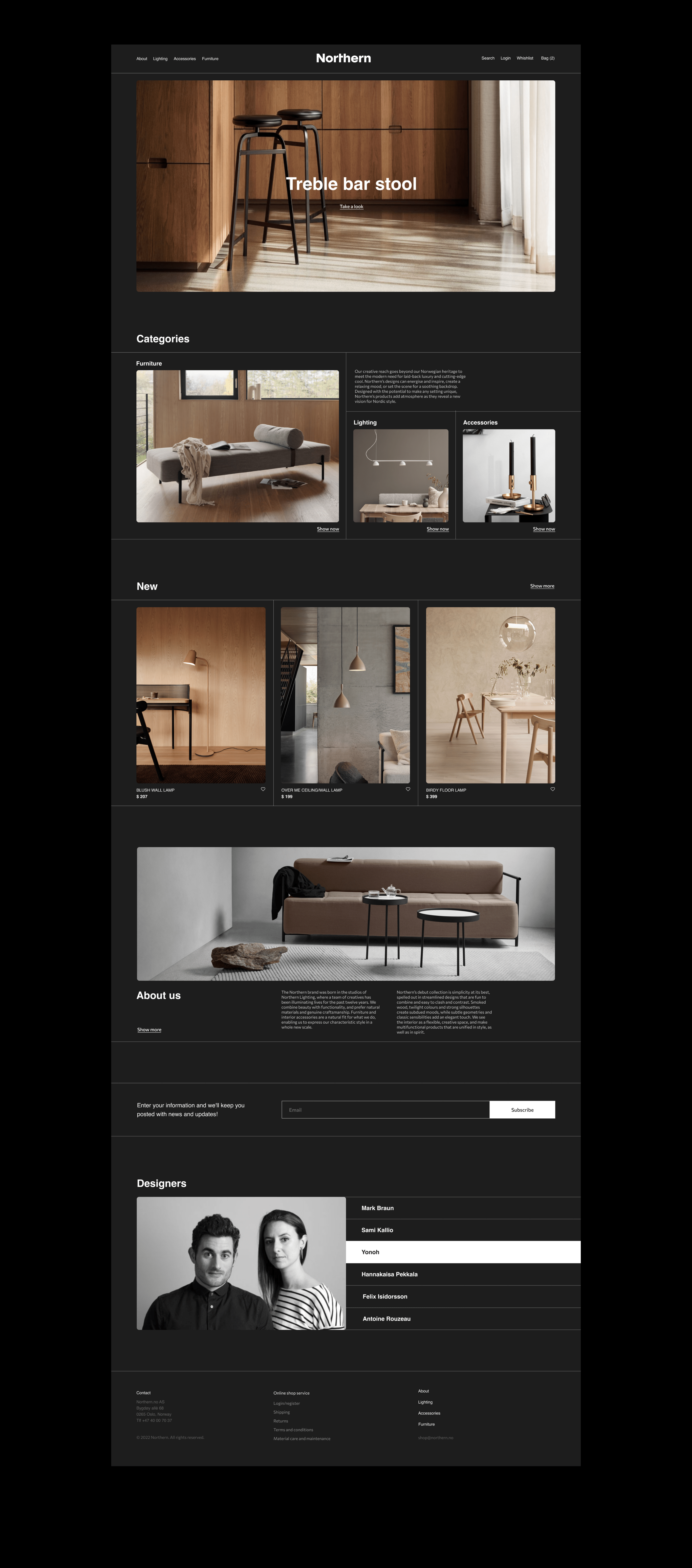 Northern | E-commerce redesign — Изображение №2 — Интерфейсы на Dprofile