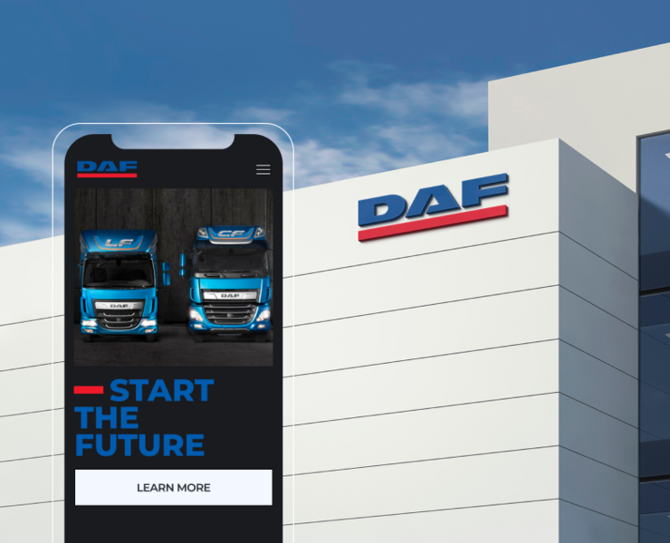 DAF | Corporate website redesign — Интерфейсы на Dprofile