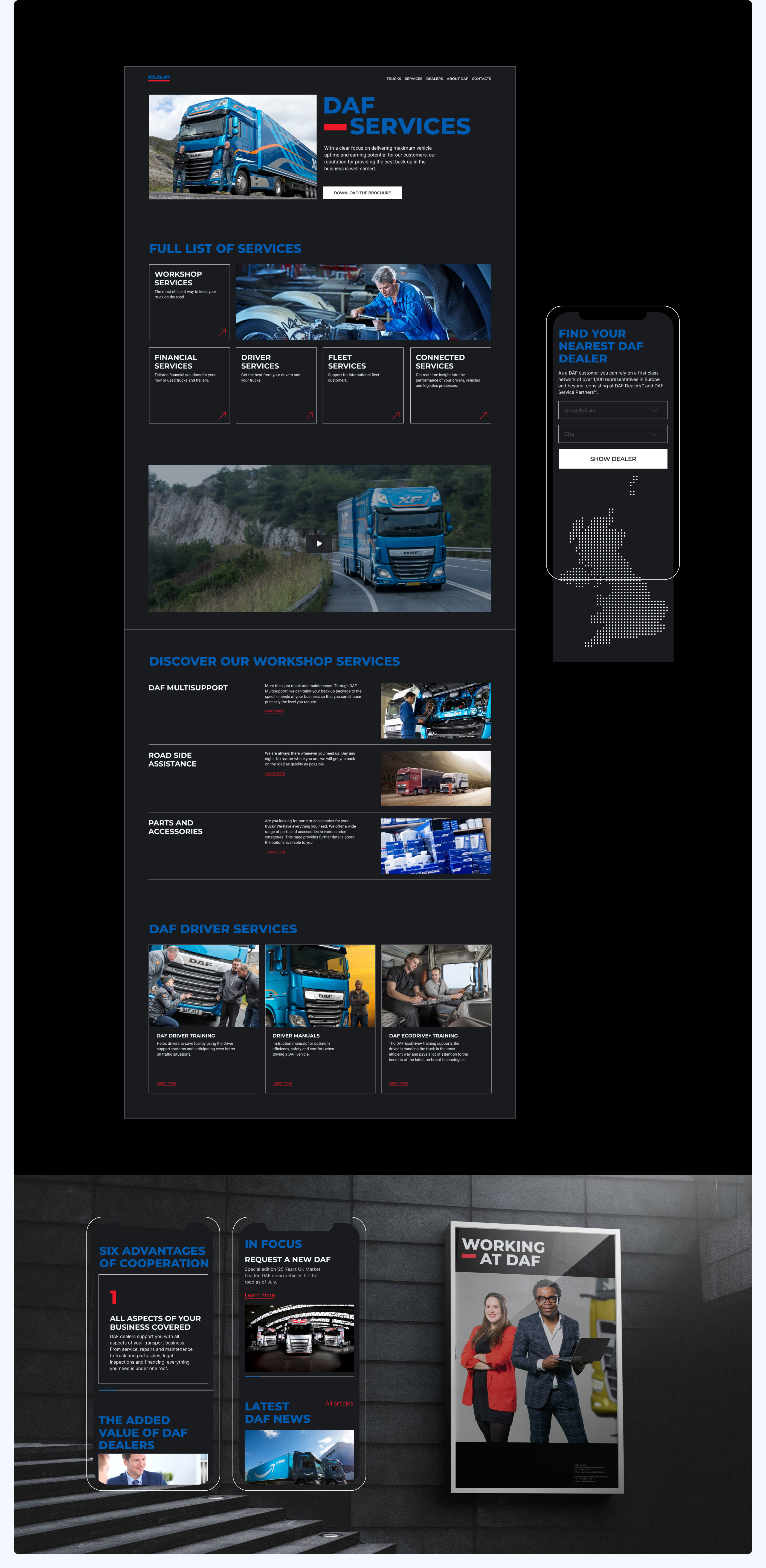 DAF | Corporate website redesign — Изображение №8 — Интерфейсы на Dprofile