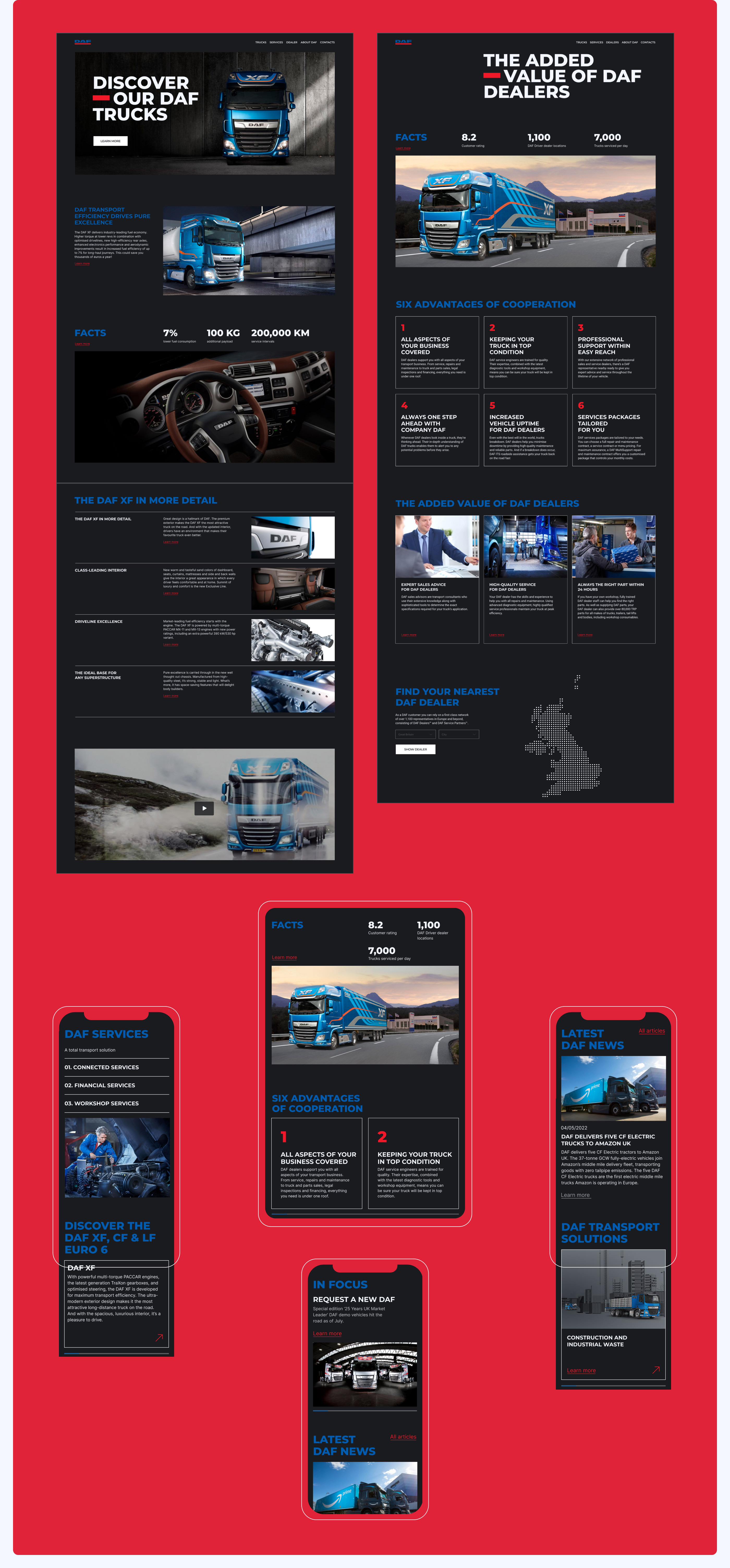 DAF | Corporate website redesign — Изображение №6 — Интерфейсы на Dprofile