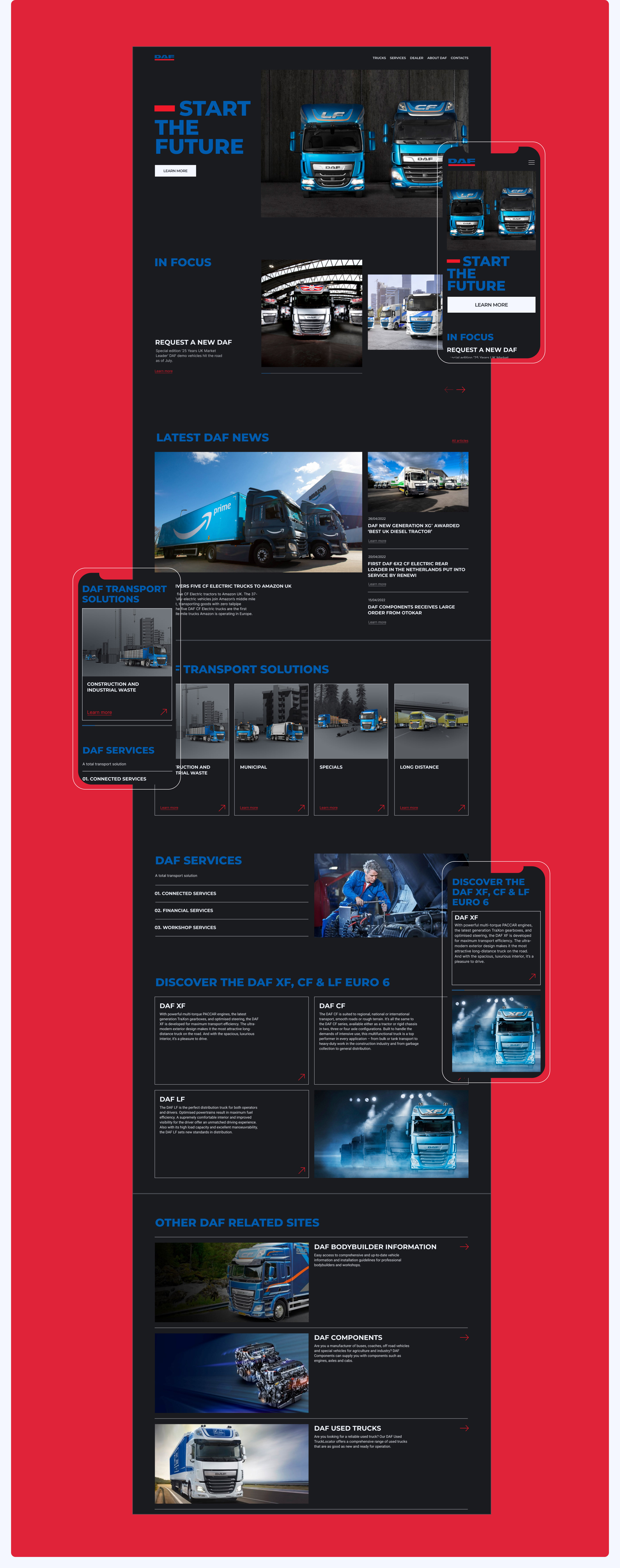 DAF | Corporate website redesign — Изображение №2 — Интерфейсы на Dprofile