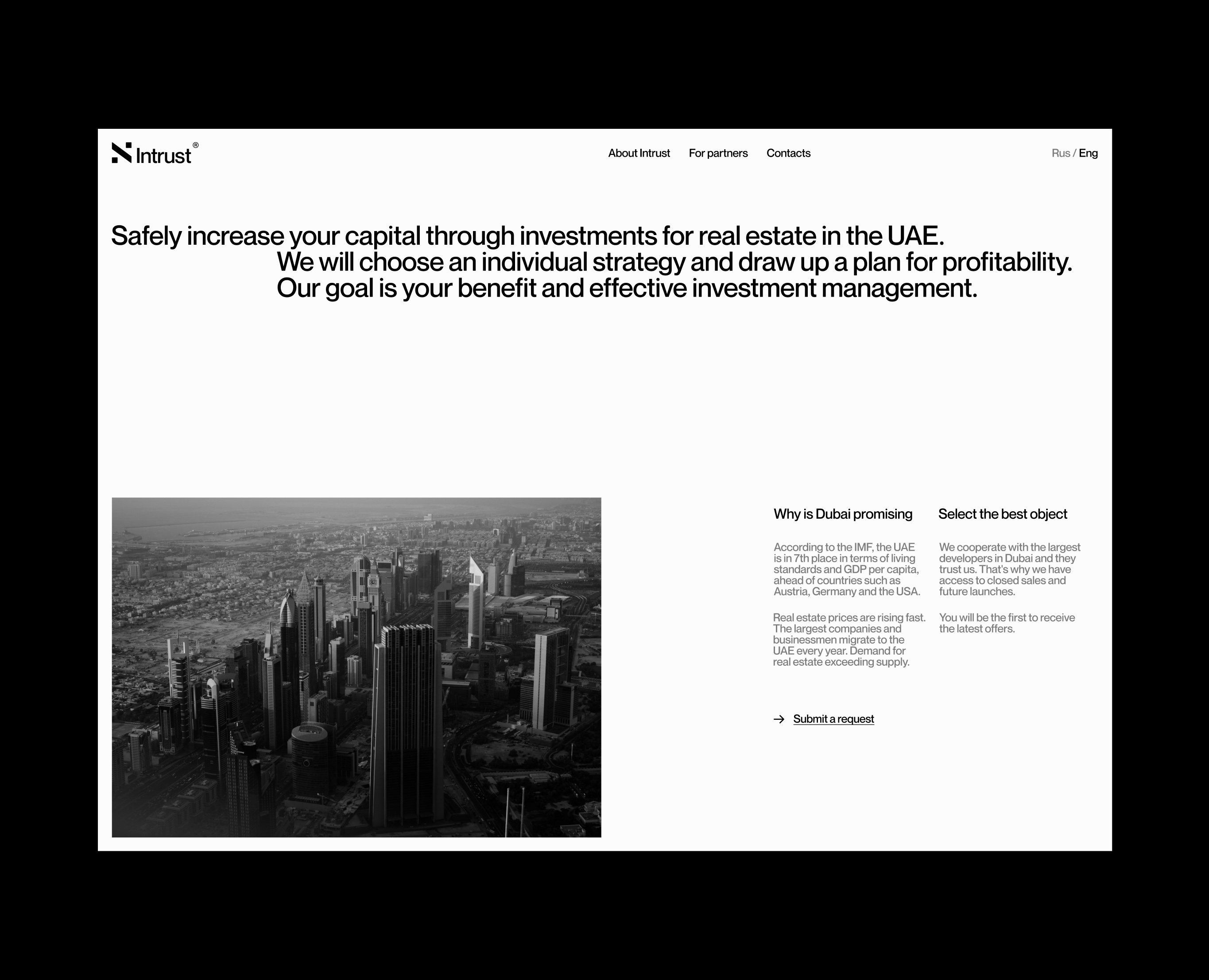 Intrust Realty Business | Brand Identity & UX/UI на Dprofile
