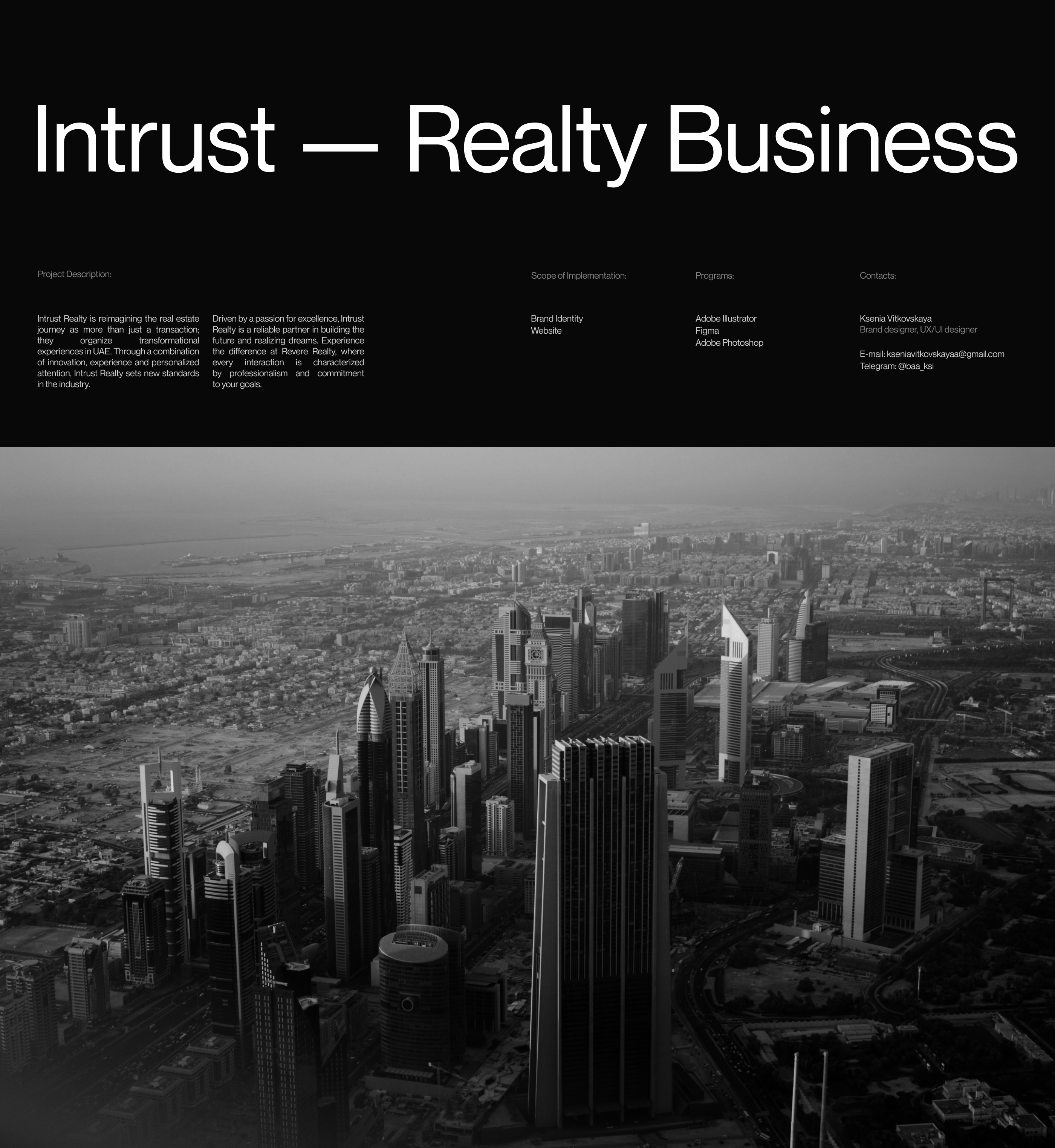 Intrust Realty Business | Brand Identity & UX/UI — Изображение №1 — Интерфейсы, Брендинг на Dprofile