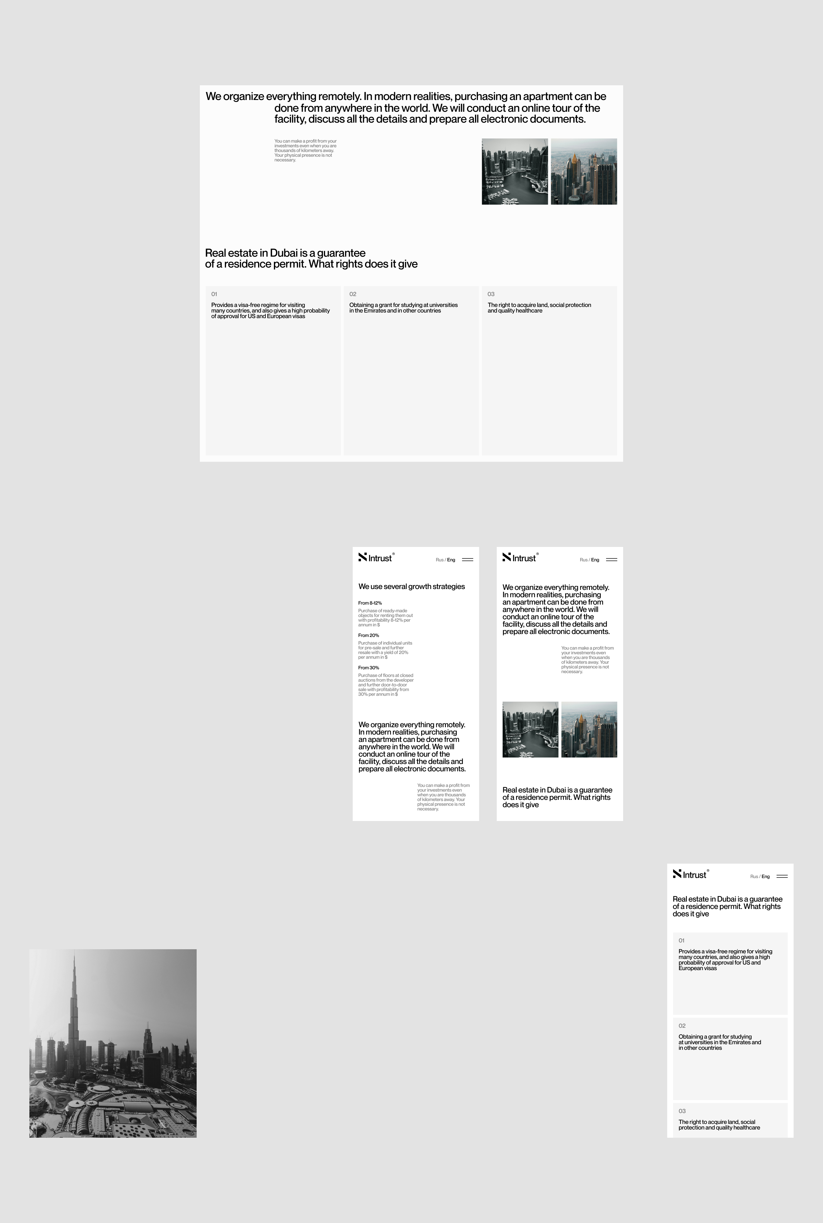 Intrust Realty Business | Brand Identity & UX/UI — Изображение №13 — Интерфейсы, Брендинг на Dprofile