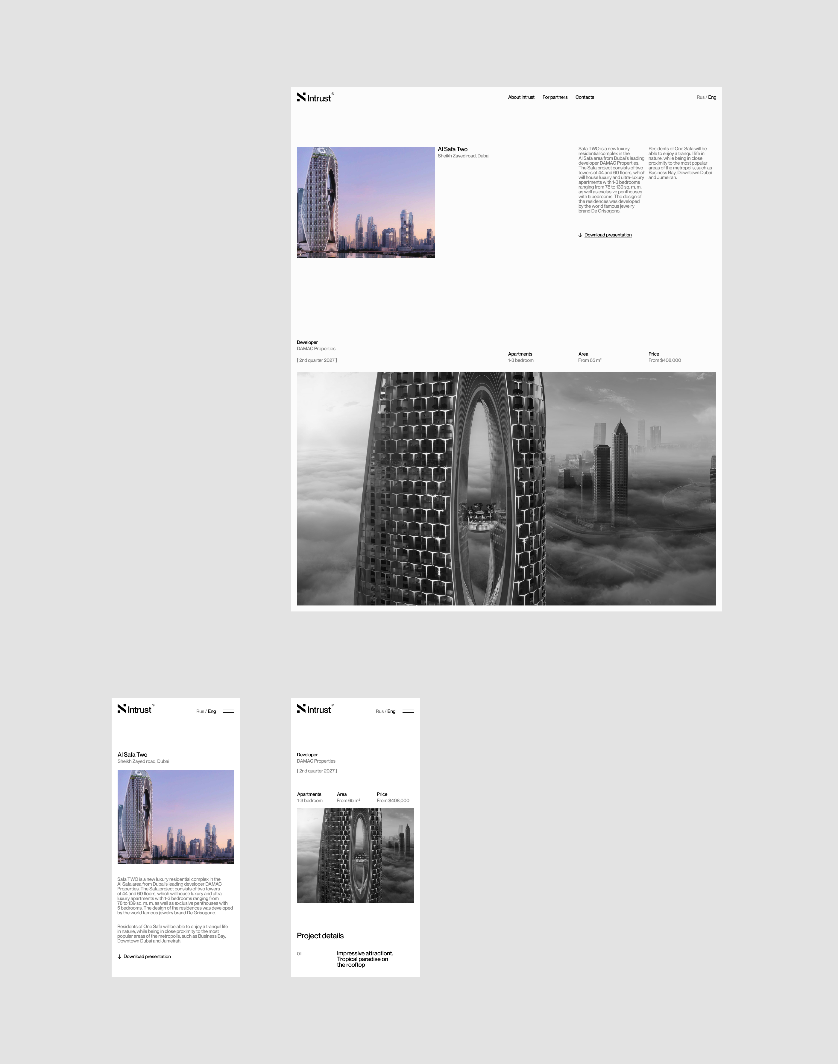 Intrust Realty Business | Brand Identity & UX/UI — Изображение №15 — Интерфейсы, Брендинг на Dprofile