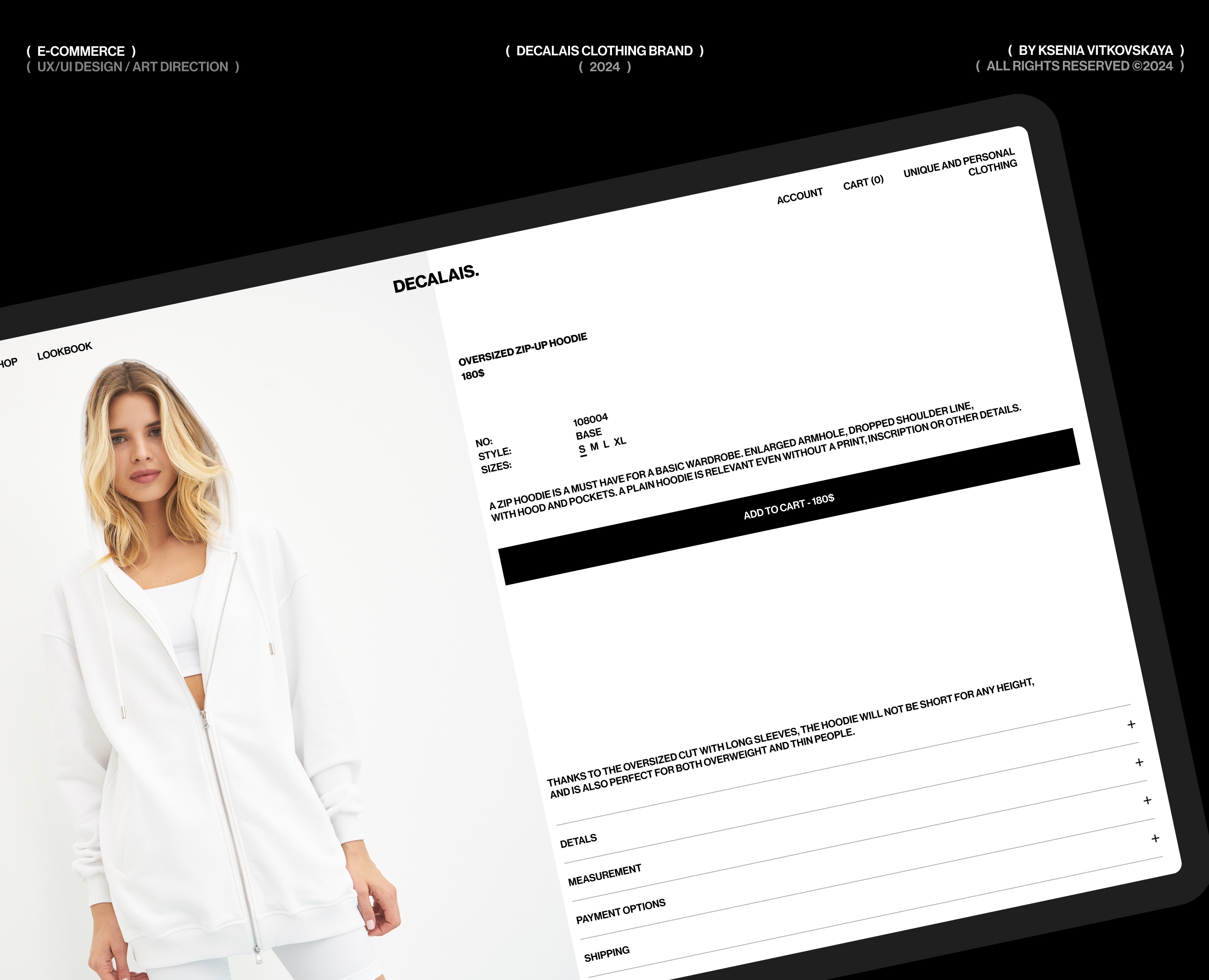 DECALAIS | E-commerce & UX/UI на Dprofile