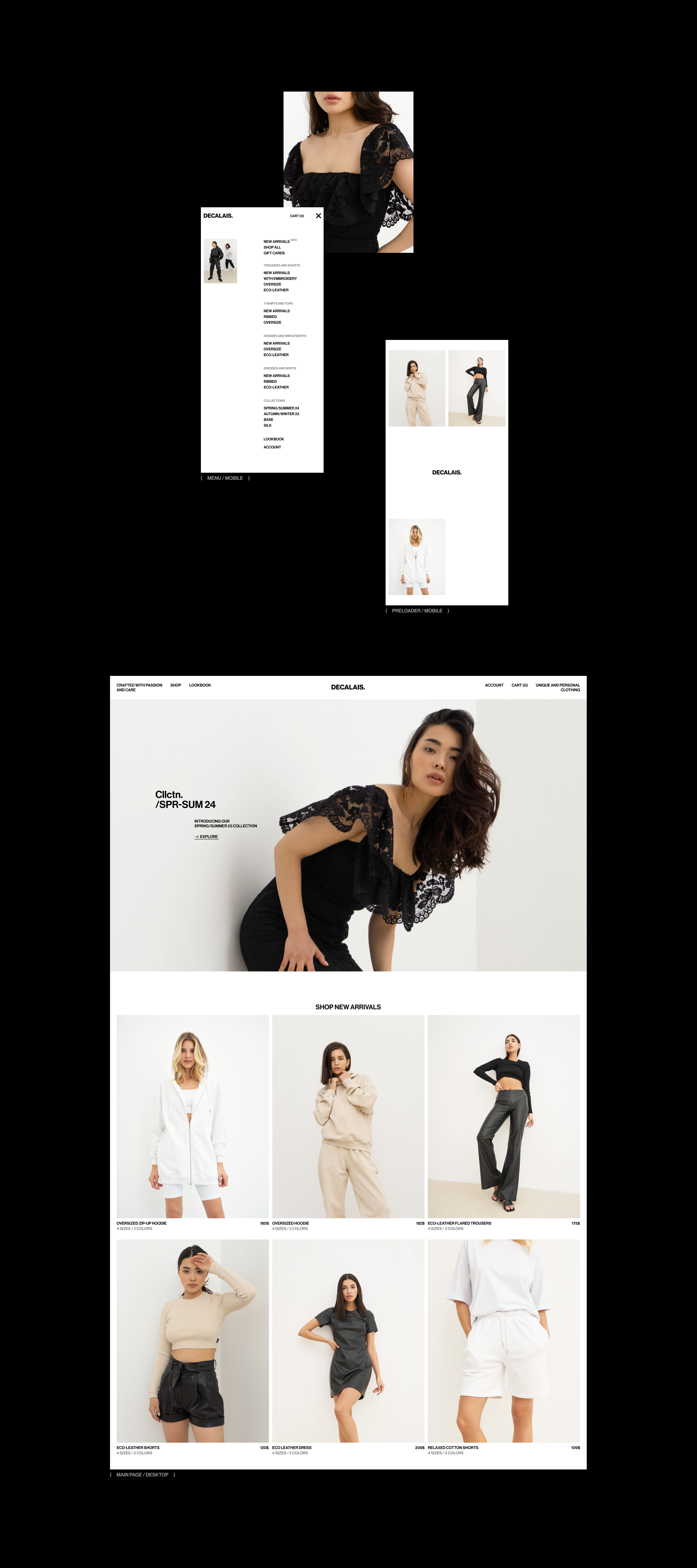 DECALAIS | E-commerce & UX/UI — Изображение №3 — Интерфейсы на Dprofile