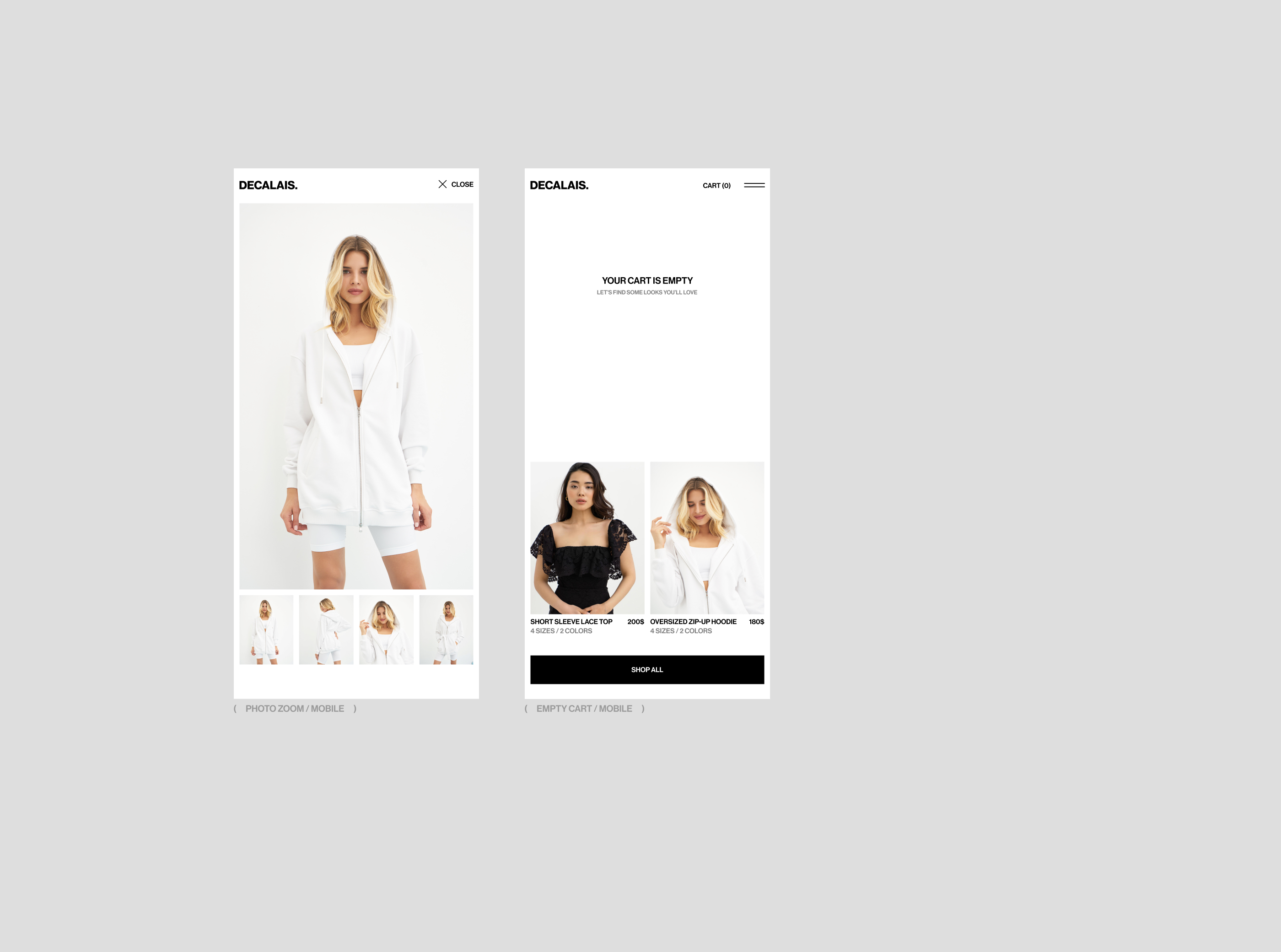 DECALAIS | E-commerce & UX/UI — Изображение №6 — Интерфейсы на Dprofile