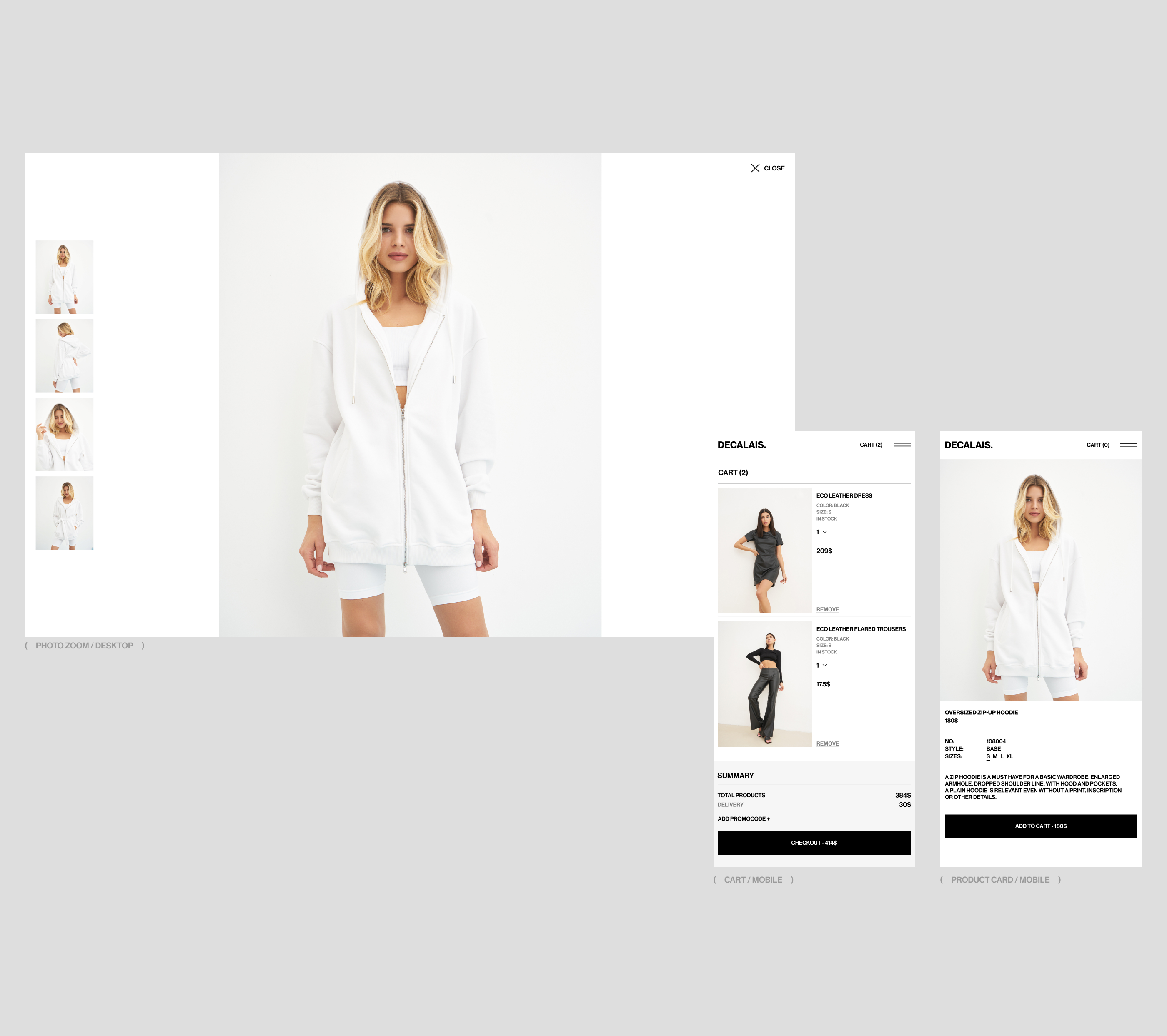 DECALAIS | E-commerce & UX/UI — Изображение №4 — Интерфейсы на Dprofile
