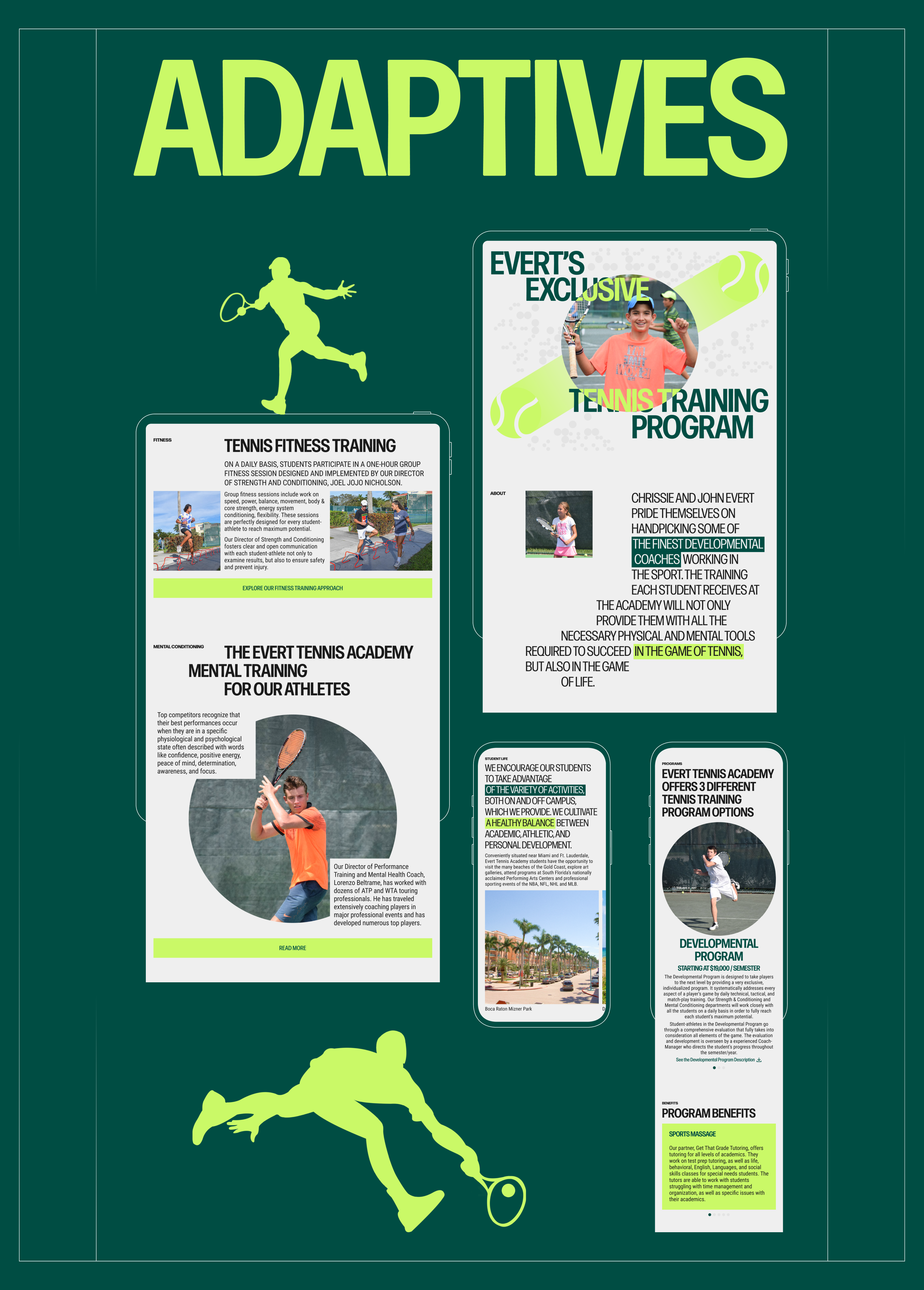 EVERT TENNIS ACADEMY | CORPORATE REDESIGN — Изображение №18 — Интерфейсы, Анимация на Dprofile
