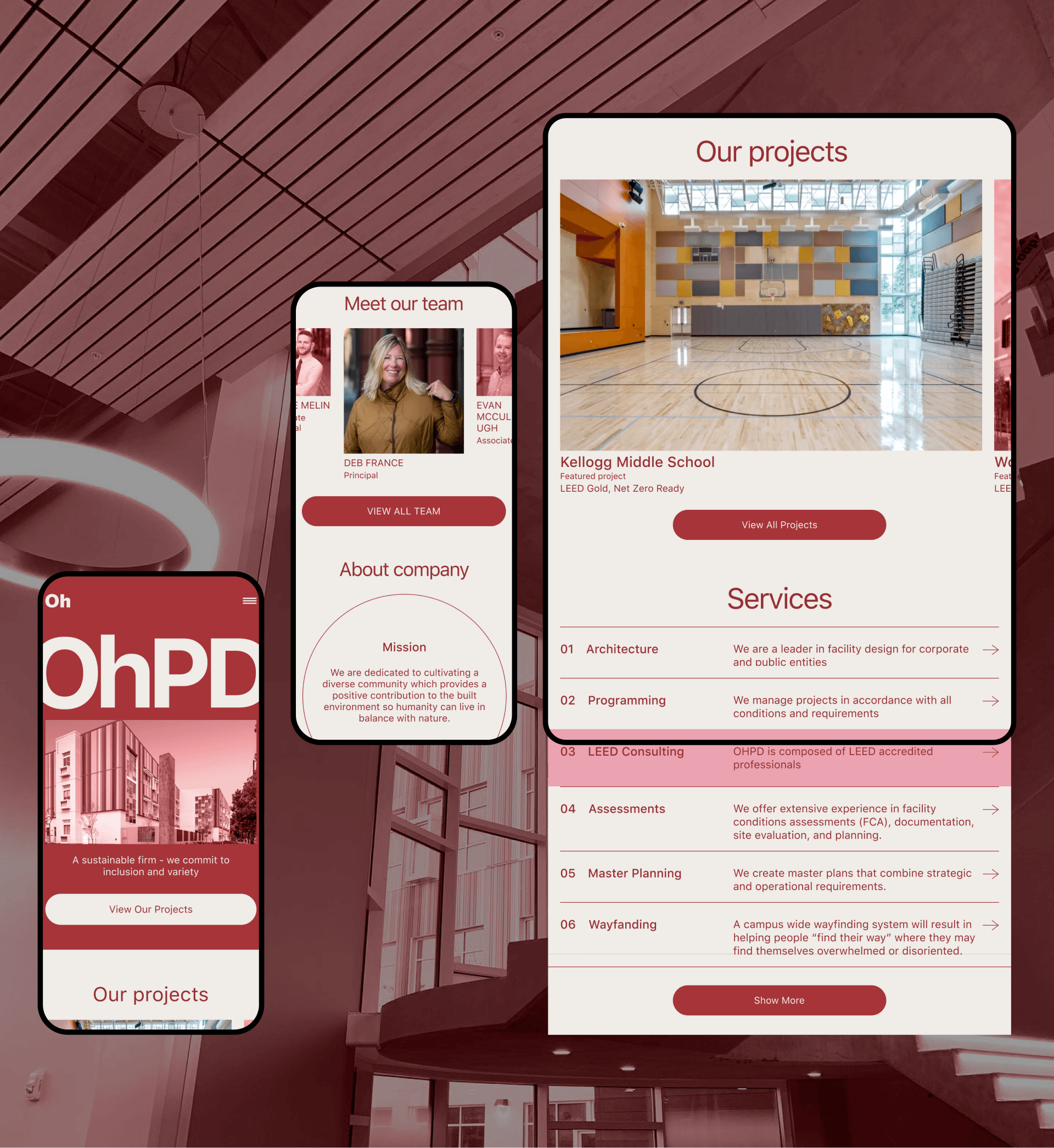 OhPD | Corporate website redesign — Изображение №4 — Интерфейсы на Dprofile